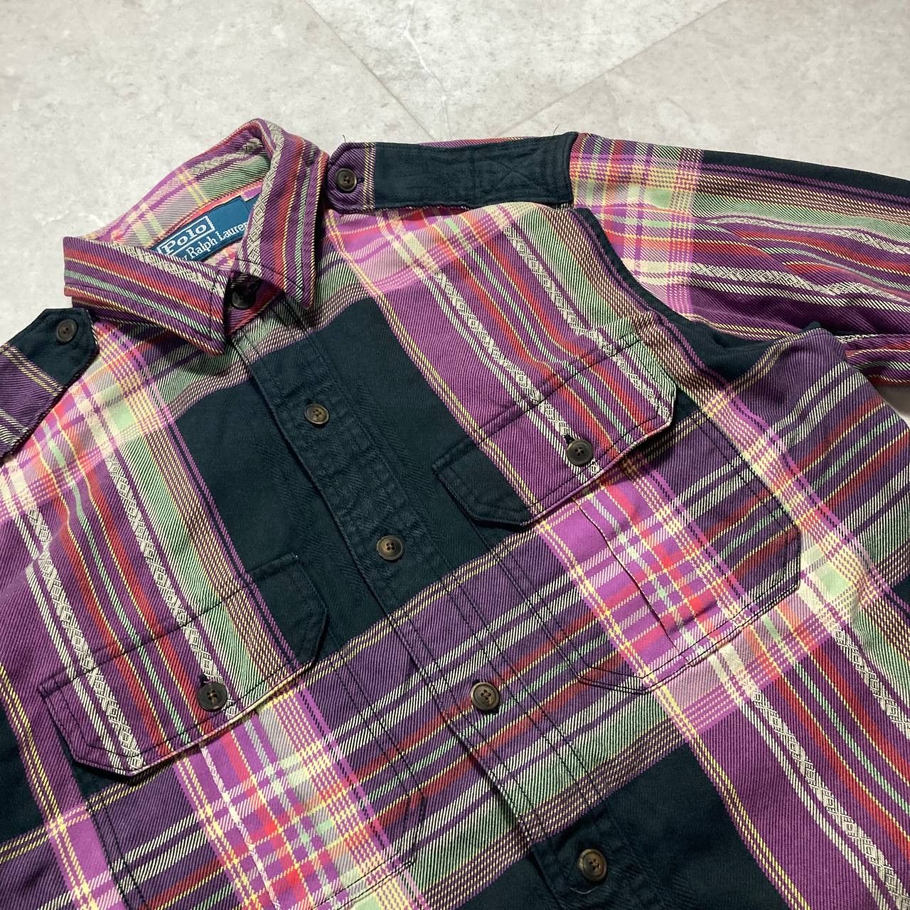 Polo Ralph Lauren Vintage Polo Ralph Lauren Aztec Native American Flannel Size US S / EU 44-46 / 1 - 2 Thumbnail