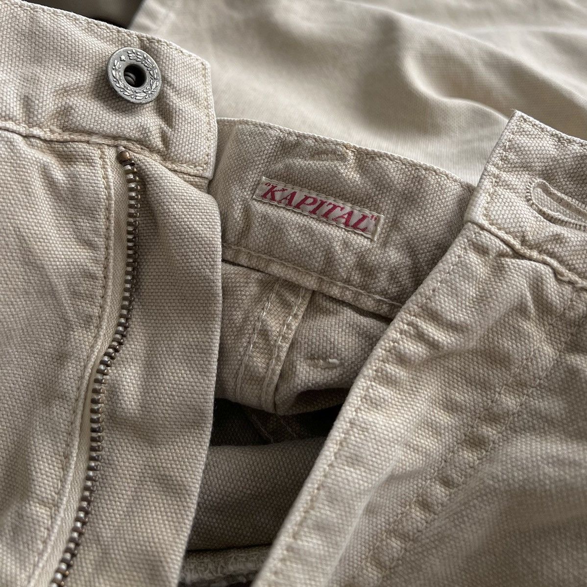 Kapital × Kapital Kountry VINTAGE KAPITAL BUCKLE BACK CANVAS PANTS Size US 30 / EU 46 - 8 Thumbnail