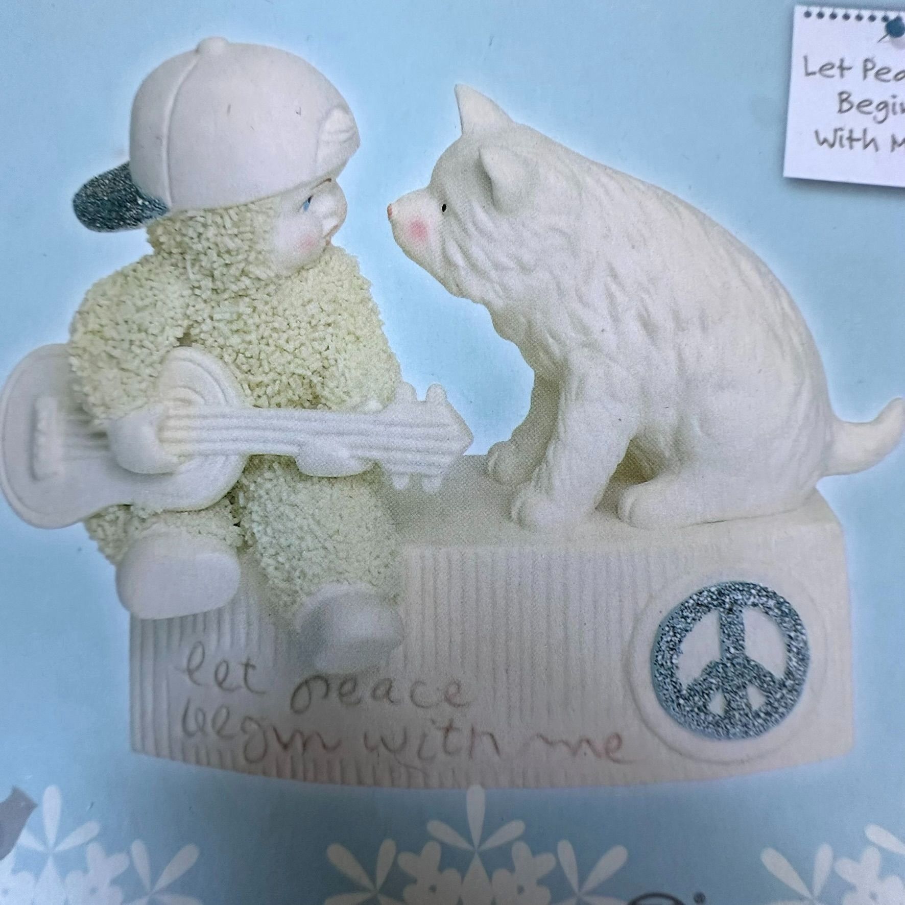 Other Department 56 Let Peace Begin With Me Snowbabies Pig 2018 Re Size ONE SIZE - 3 Thumbnail