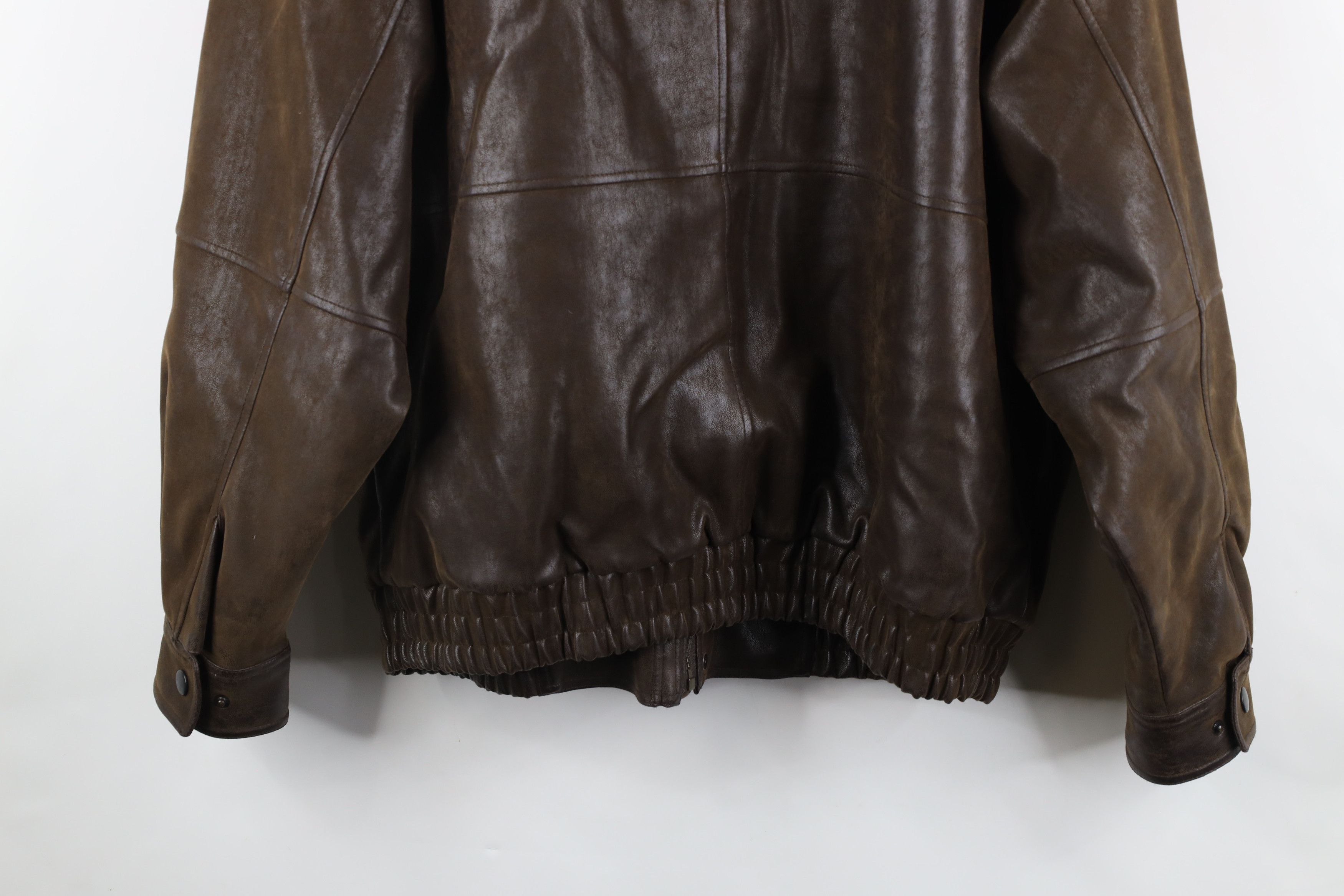 Vintage Vintage 90s Streetwear Fleece Collar Flight Bomber Jacket Size US L / EU 52-54 / 3 - 16 Thumbnail