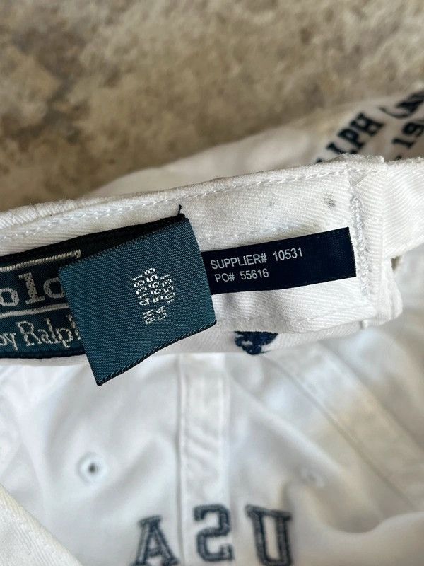 Polo Ralph Lauren Polo Ralph Lauren USA One Size White Rare 2000s Small Pony Size ONE SIZE - 7 Thumbnail