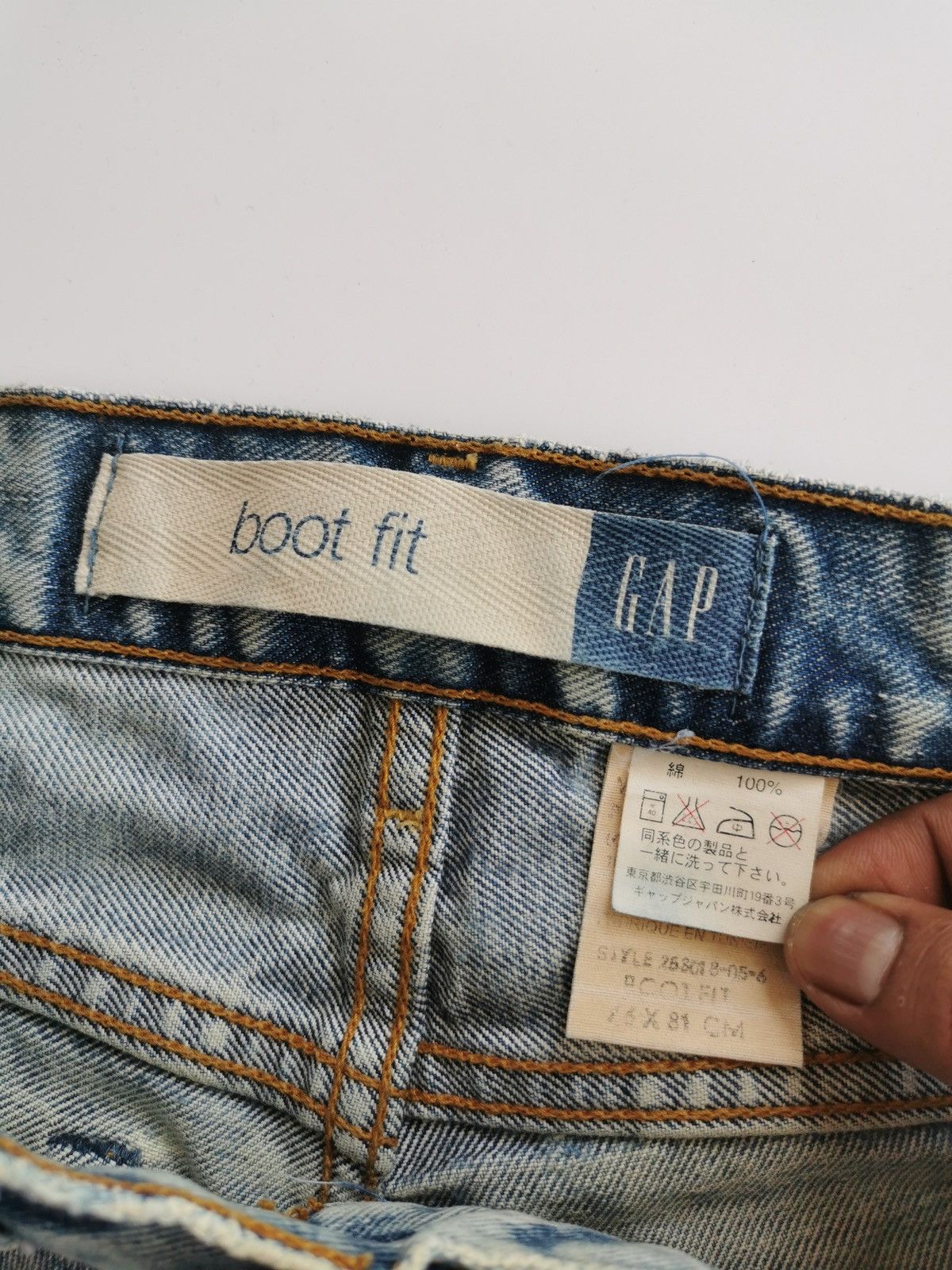 Gap Thrashed Distressed Boot Fit Gap Faded Denim Jeans Size US 30 / EU 46 - 7 Thumbnail