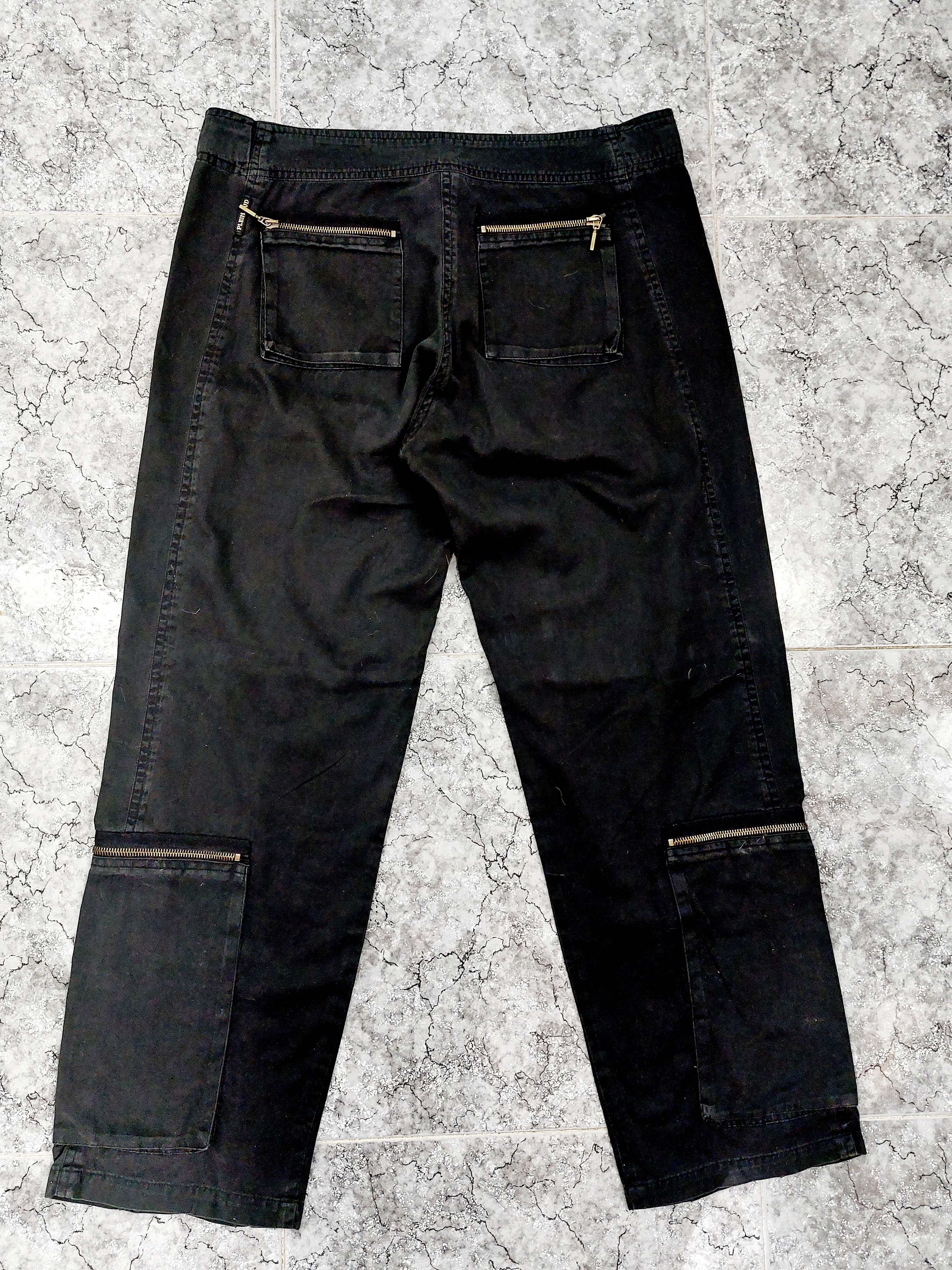 plein sud Plein Sud Multi-Zip Pocket Aviator Cargo Pants Trousers Size 34" / US 12 / IT 48 - 8 Thumbnail