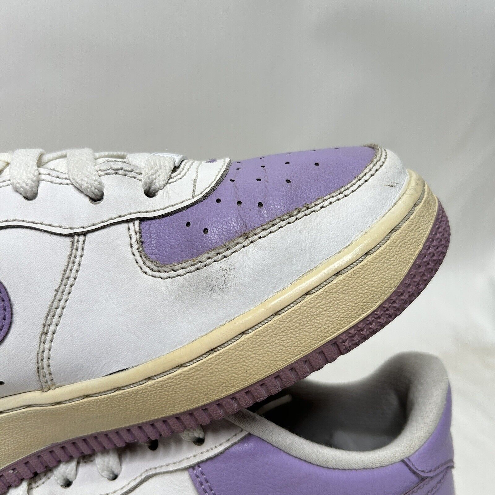Nike Nike Shoes Air Force 1 GS “White Purple” 2024 Size US 8.5 / IT 38.5 - 8 Thumbnail