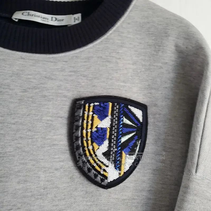 Dior Dior Gray Cotton Short Sleeve Sweatshirt . Size S / US 4 / IT 40 - 3 Thumbnail