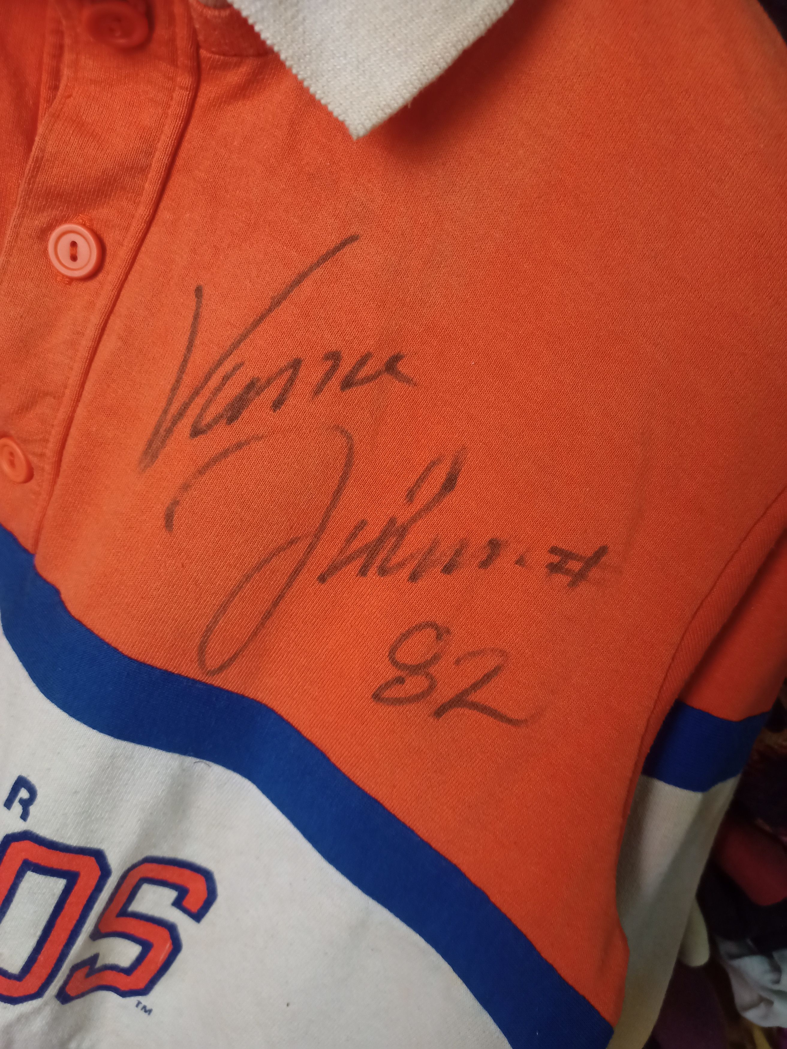 NFL × Nutmeg Vtg 80-90s Danver Broncos Signed By Vance Johnson #82 Size US M / EU 48-50 / 2 - 2 Thumbnail