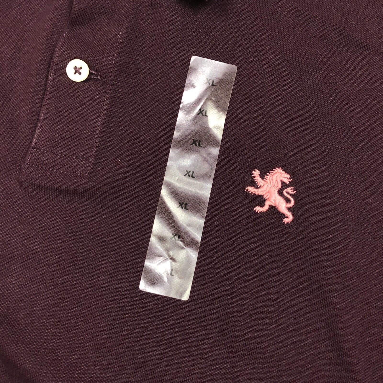Express Brand New Express Purple Plum Short Sleeve Polo Shirt Top Size US XL / EU 56 / 4 - 3 Thumbnail