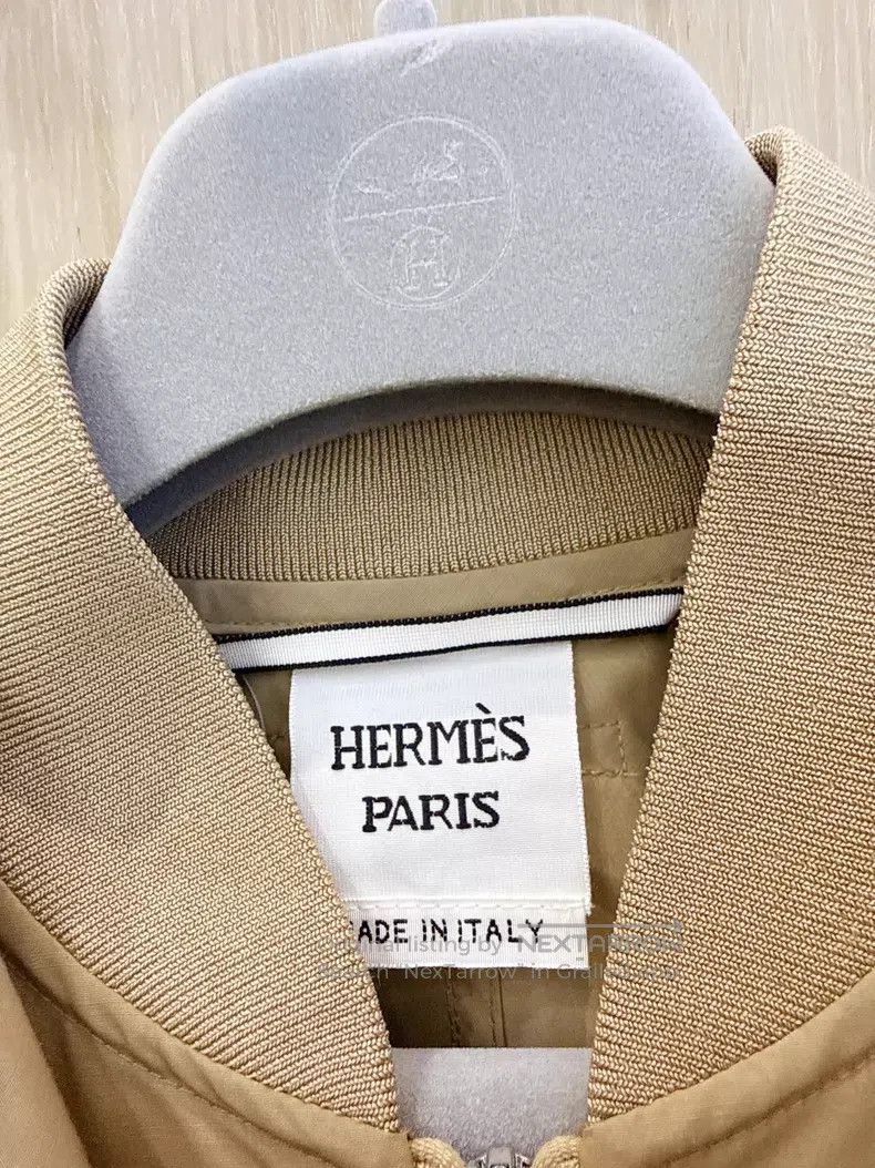 Hermes Hermes Two-piece windbreaker coat show model drawstring wa Size XS / US 0-2 / IT 36-38 - 7 Thumbnail
