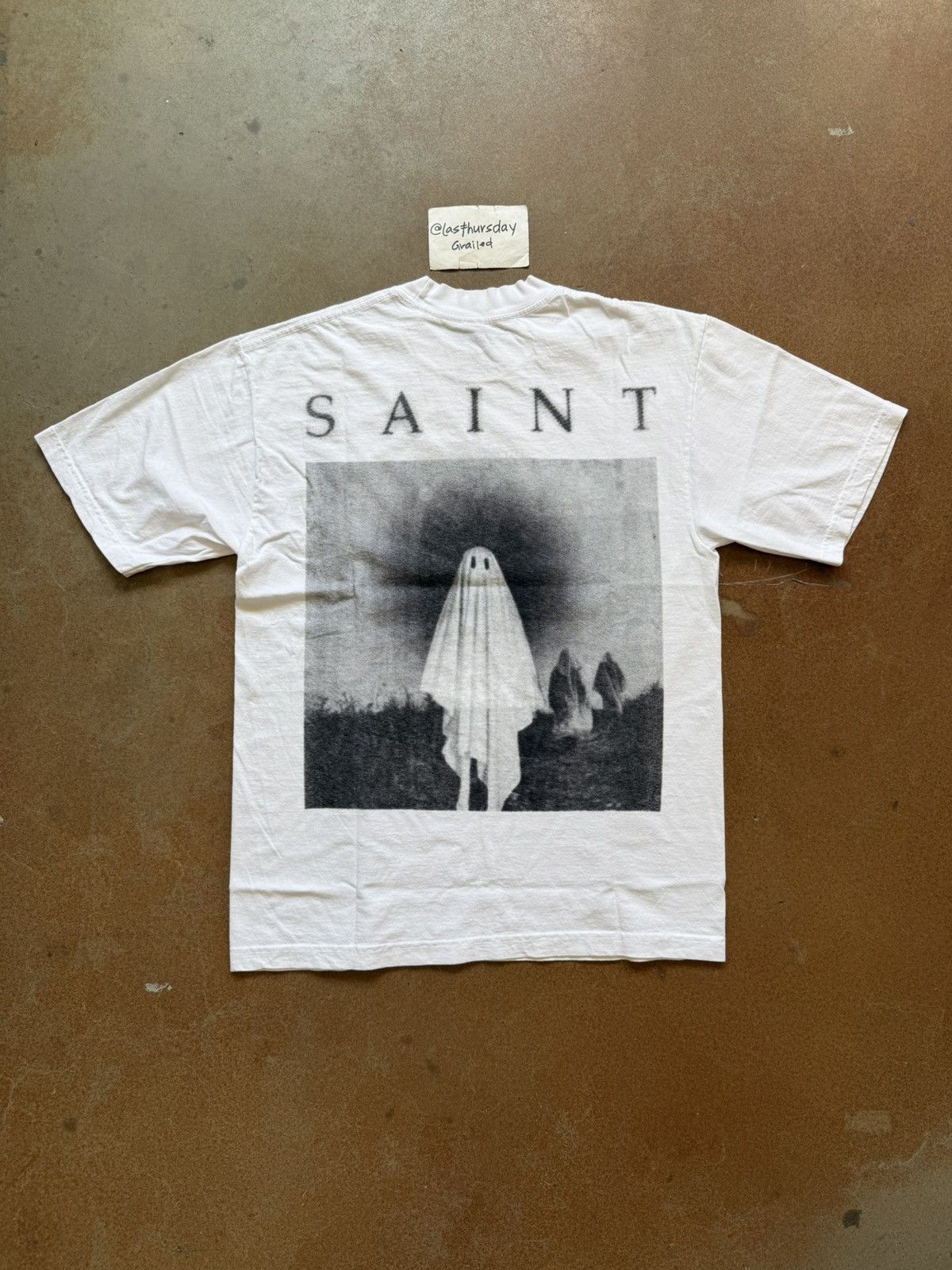 Saint Michael Saint Michael x NAV OMW2 Rexdale Tee White 001 Medium Size US M / EU 48-50 / 2 - 2 Thumbnail