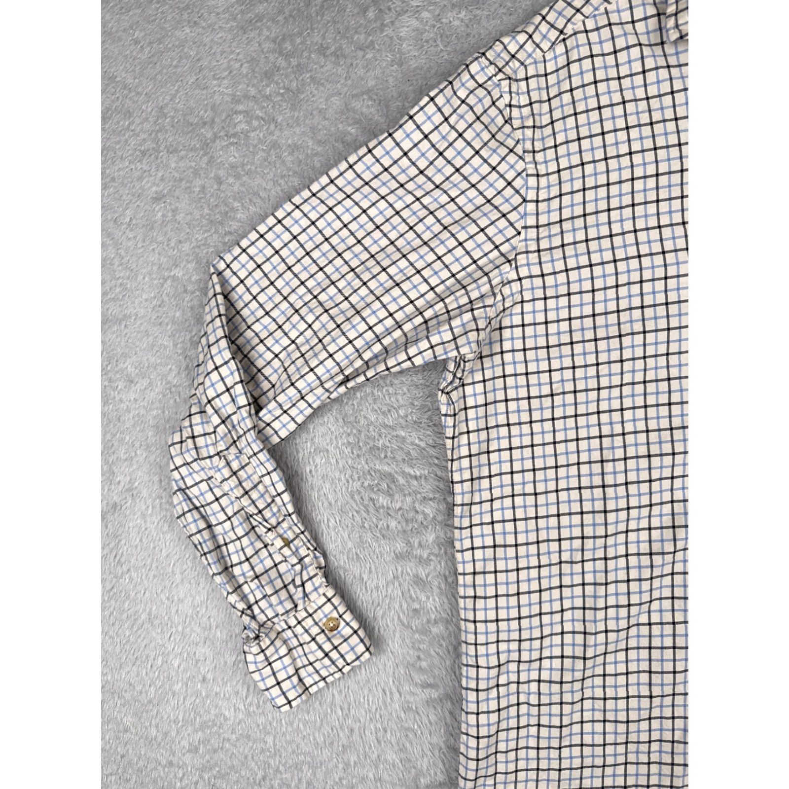 Polo Ralph Lauren VINTAGE Polo Ralph Lauren Shirt Adult XL White Plaid Cotton Custom Fit Size US XL / EU 56 / 4 - 6 Thumbnail