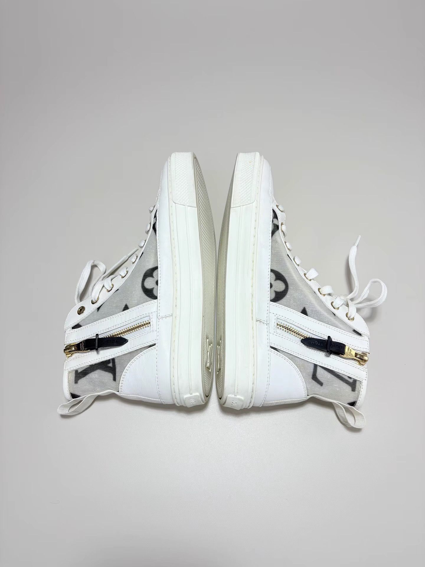 Louis Vuitton LV Stellar Monogram High-Top Sneakers K1 Size US 6.5 / IT 36.5 - 4 Thumbnail