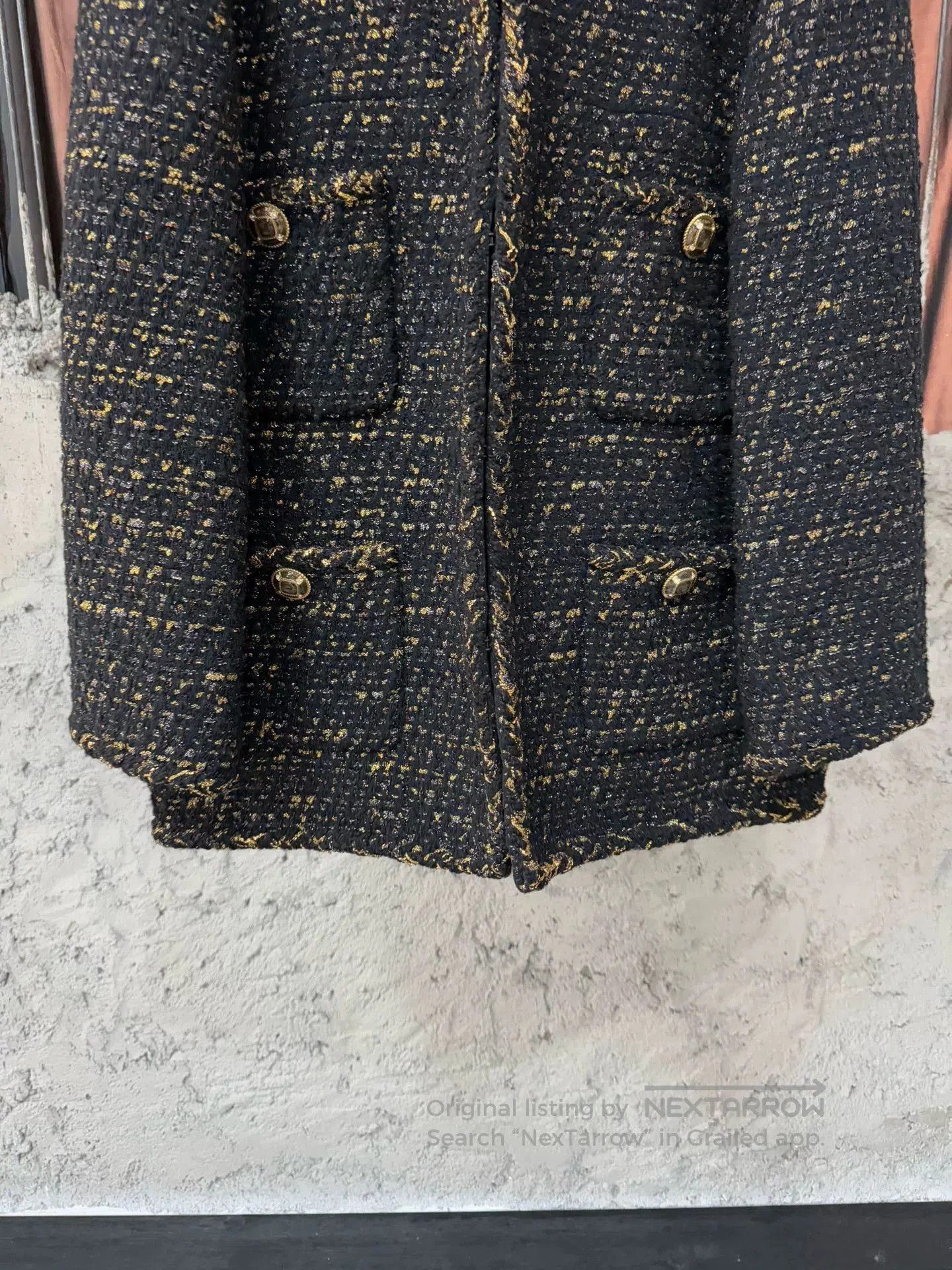 Chanel rare black gold Egyptian jacket. Size L / US 10 / IT 46 - 4 Thumbnail