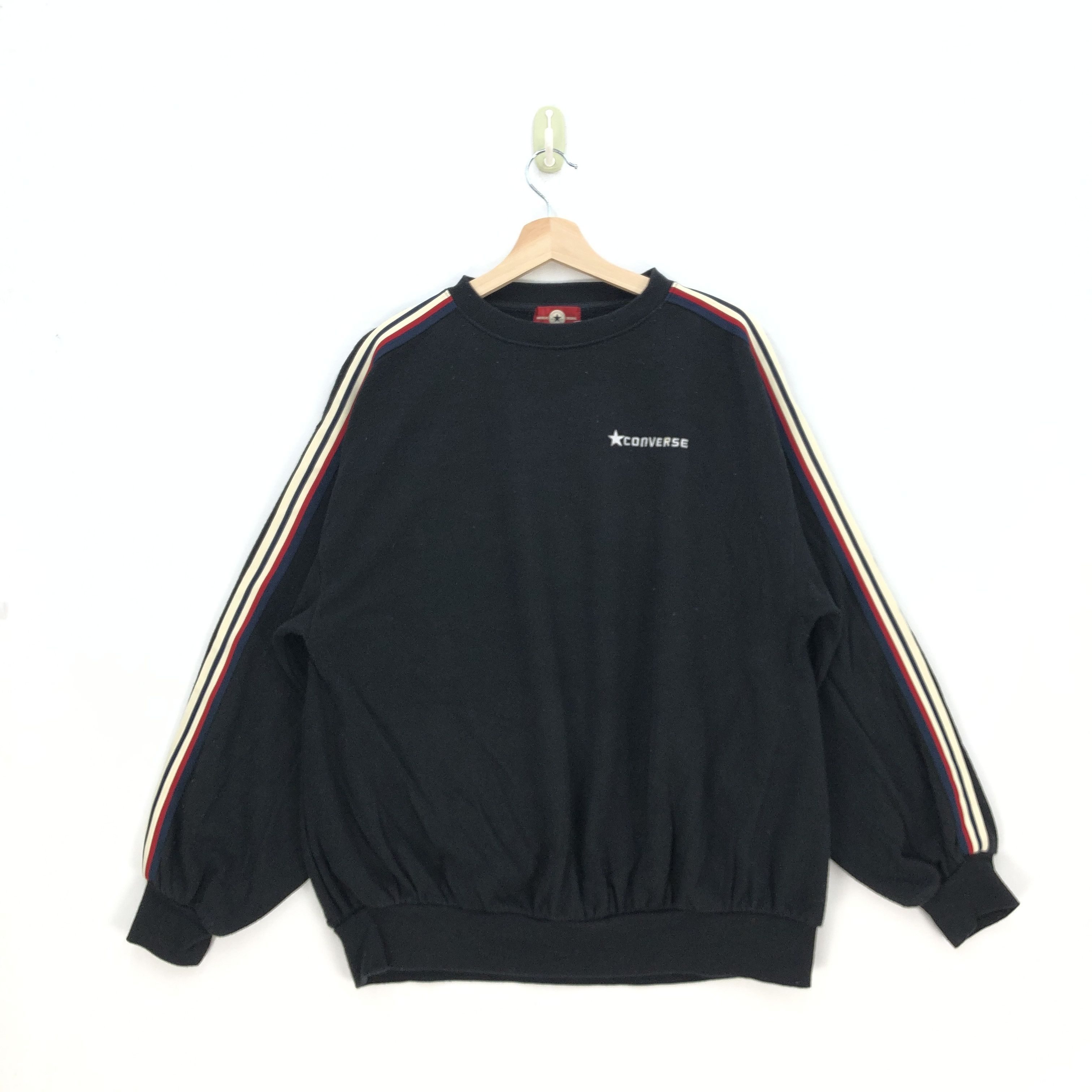 Converse × Vintage Vintage Converse Sweater Chuck Taylor Converse Sweatshirt Size US L / EU 52-54 / 3 - 1 Thumbnail