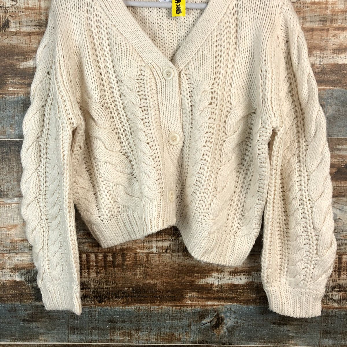 Global Work × Homespun Knitwear Global Work Brown Cardigan Knitwear #A2183 Size M / US 6-8 / IT 42-44 - 2 Thumbnail