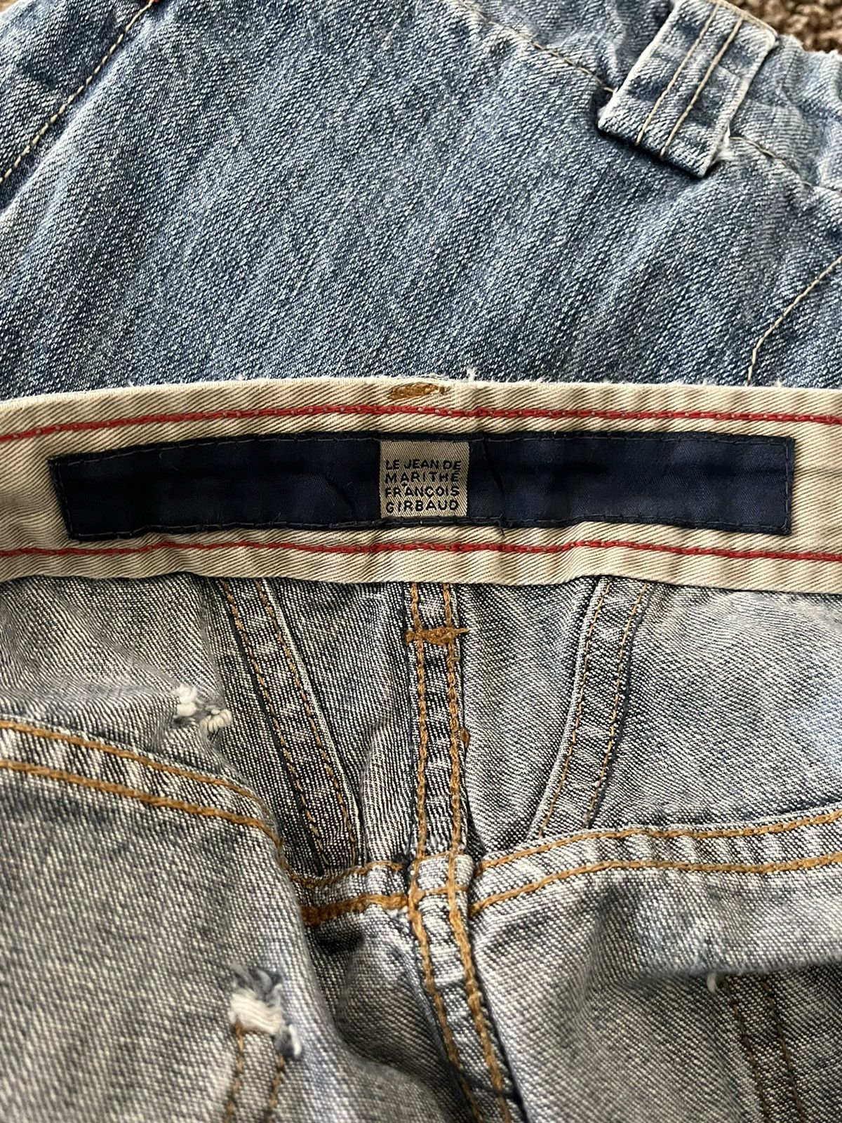 Marithe + Francois Girbaud VTG Marithe Girbaud Baggy Jorts Cut Raw Edge Y2K Size US 42 / EU 58 - 13 Thumbnail