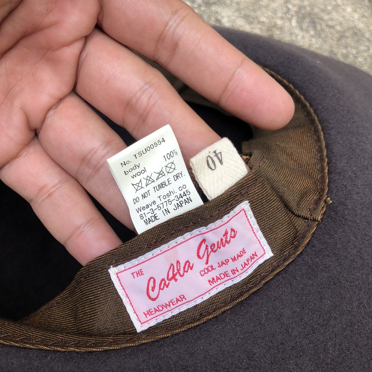 CA4LA Vintage Ca4la Japan Gento Wool Hat Size 40 - 4 Thumbnail