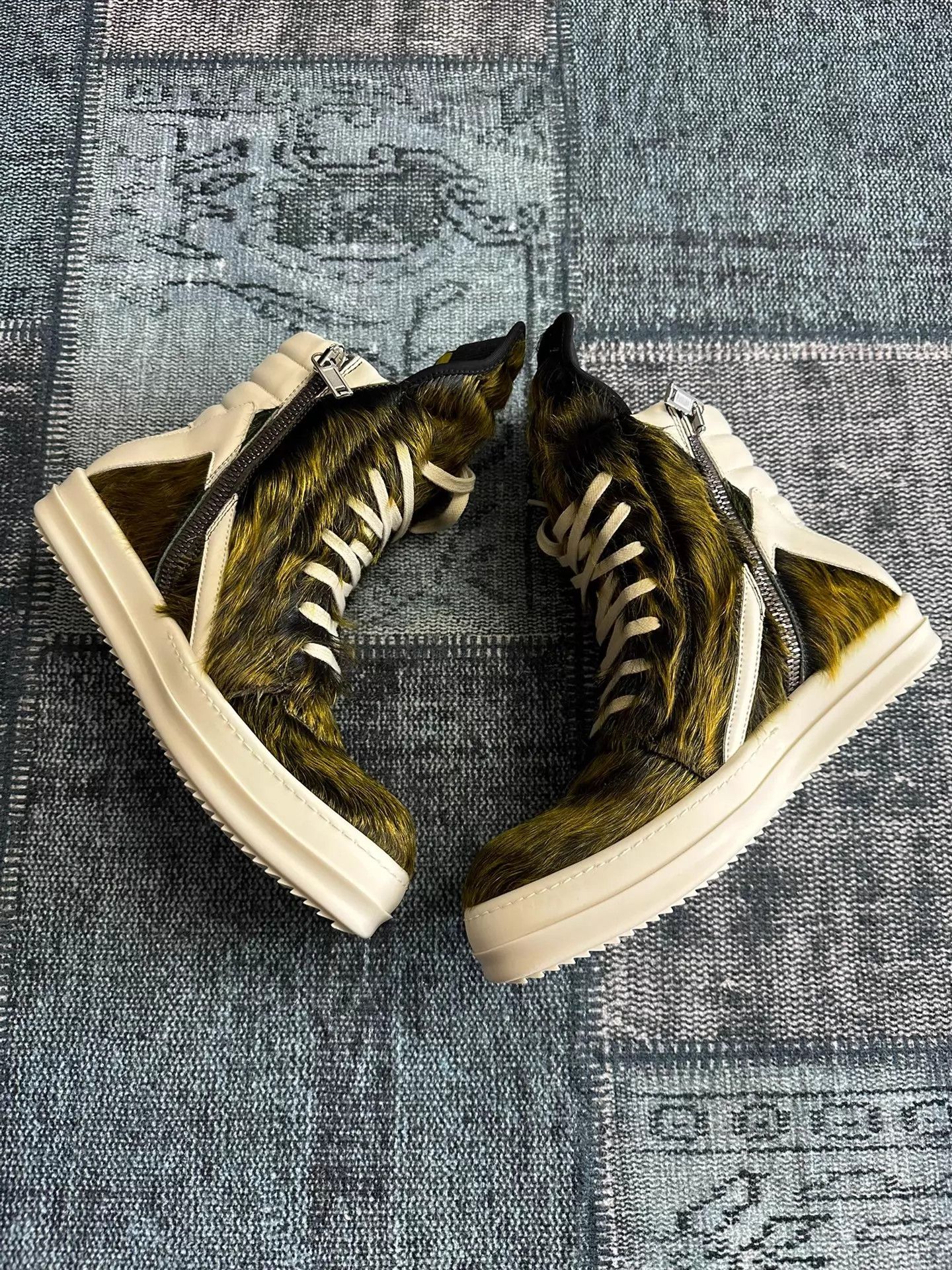 Rick Owens Rick Owens 23aw Acid Green Horsehair Triangle 41 Size US 8 / EU 41 - 6 Thumbnail