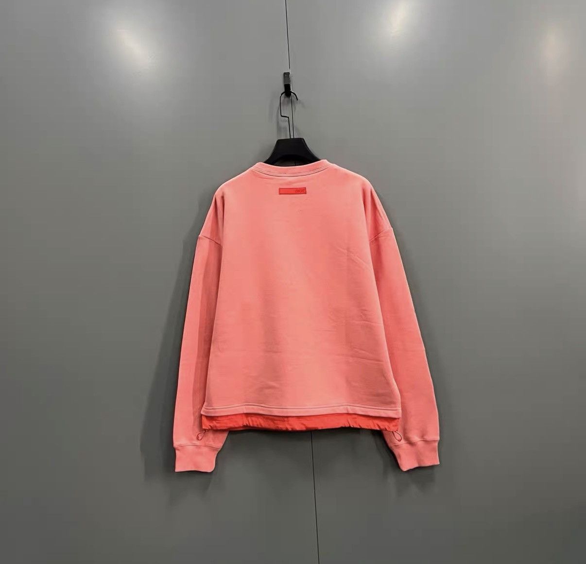 Dior Dior Baby Pink Spliced Drawstring Sweatshirt J41 Size XXL / US 16-18 / IT 52-54 - 2 Thumbnail