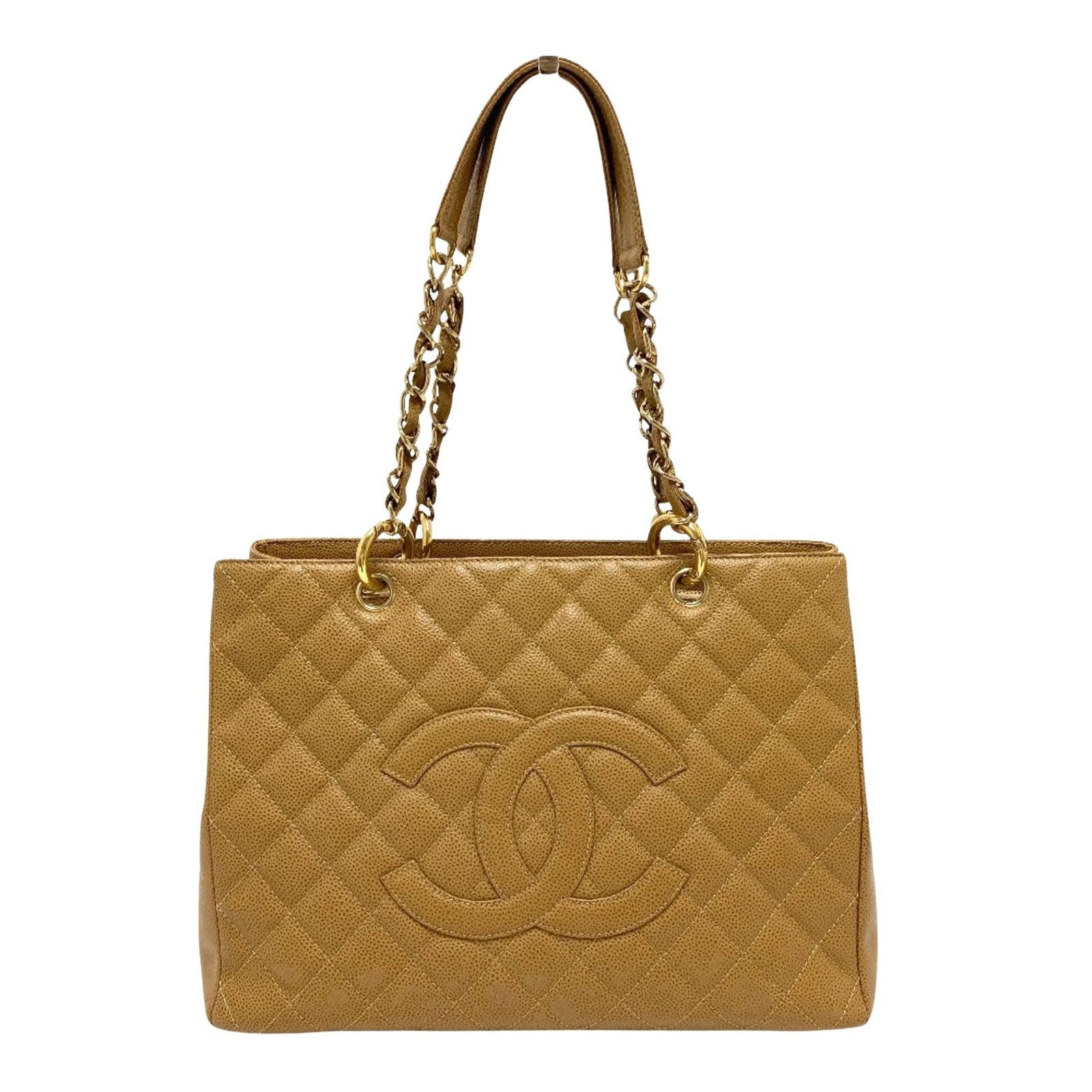 Chanel Classic Tote Beige Caviar Leather