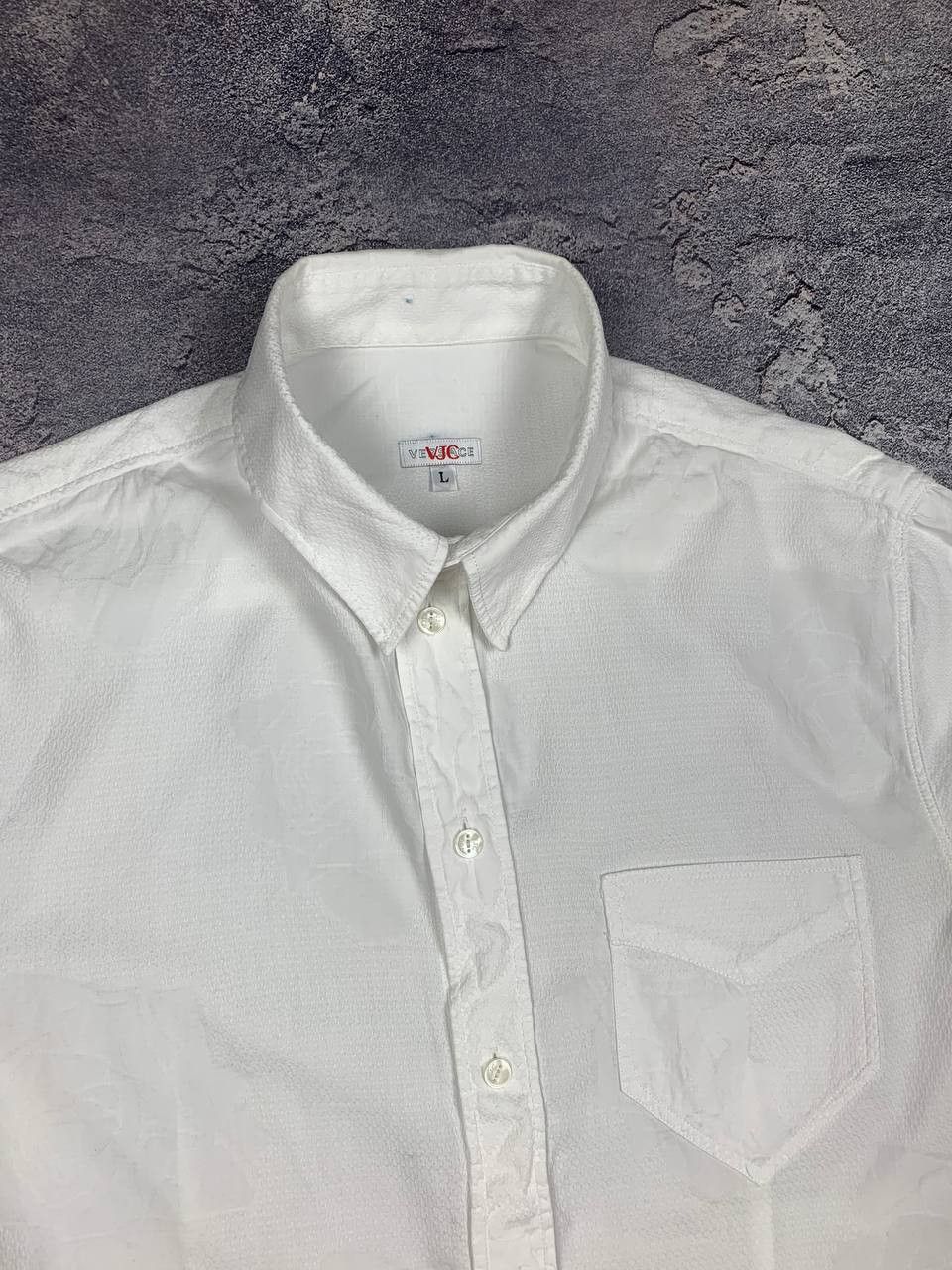 Versace Jeans Couture Versace Jeans VJC Men's White Short Sleeve Button Up Shirt Size US L / EU 52-54 / 3 - 6 Thumbnail