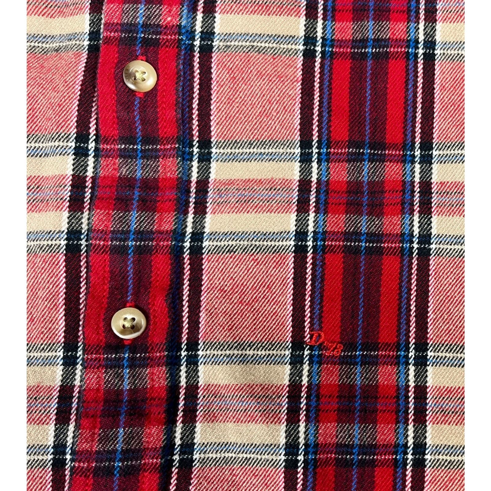 Diesel Diesel Men’s Button-Up Flannel Shirt Plaid Size M Red Cotton Winter Streetwear Casual Size US M / EU 48-50 / 2 - 5 Thumbnail