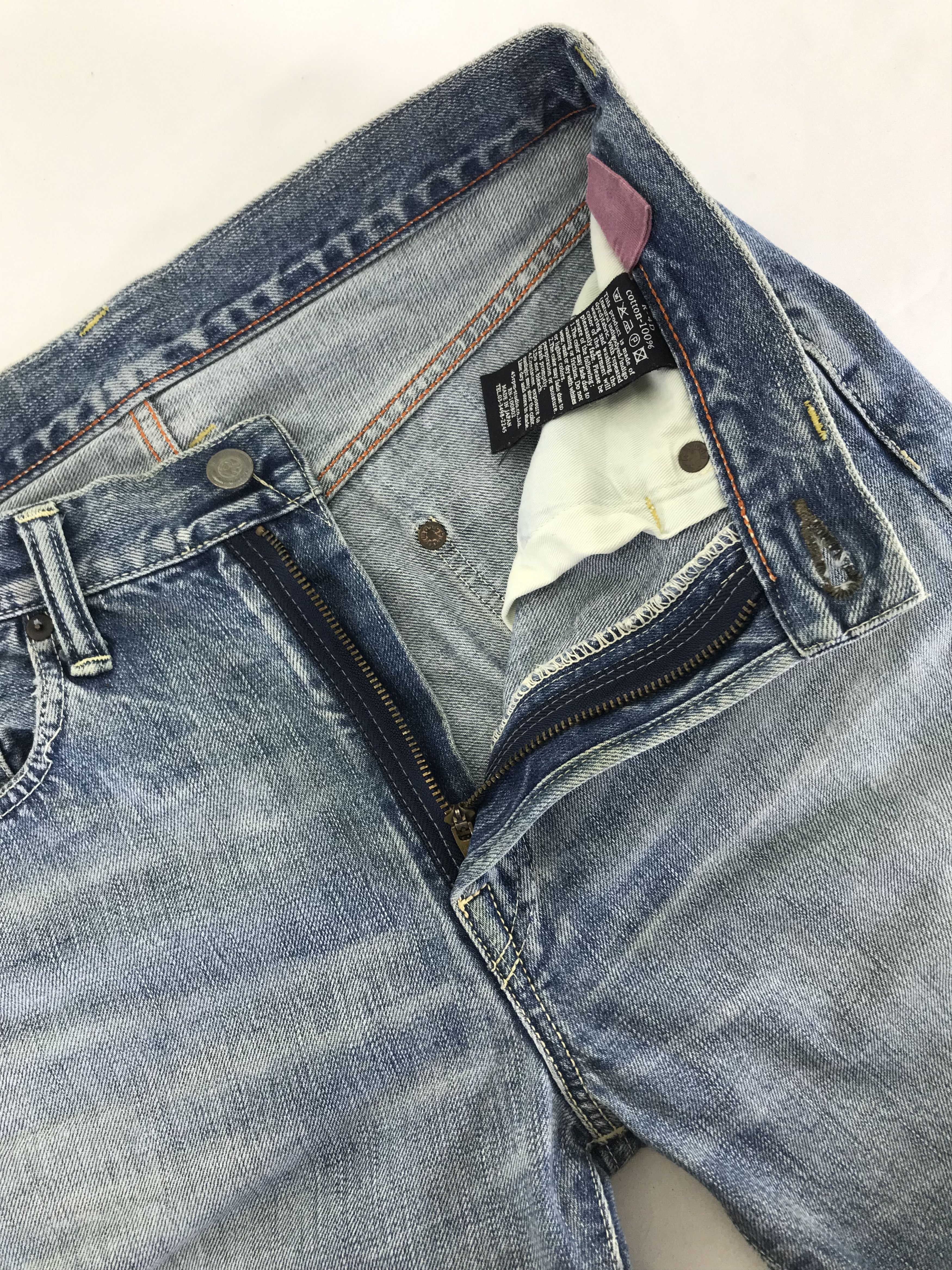 45rpm Vintage 45rpm by Kapital Kiro Hirata Blue Washed Jeans Size US 31 - 9 Thumbnail