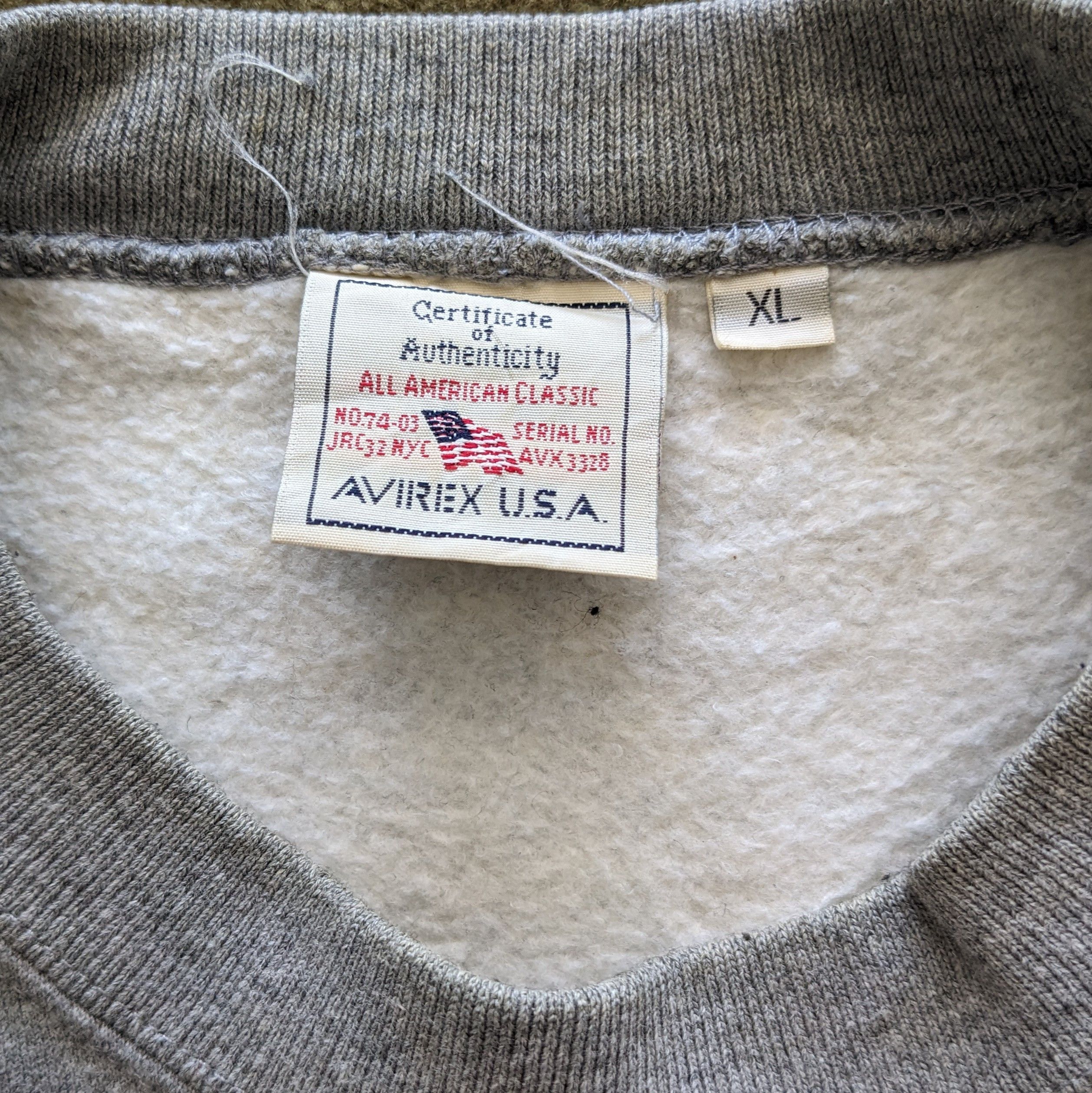Avirex Vintage AVIREX USA Military Style Sweatshirt Size US L / EU 52-54 / 3 - 5 Thumbnail