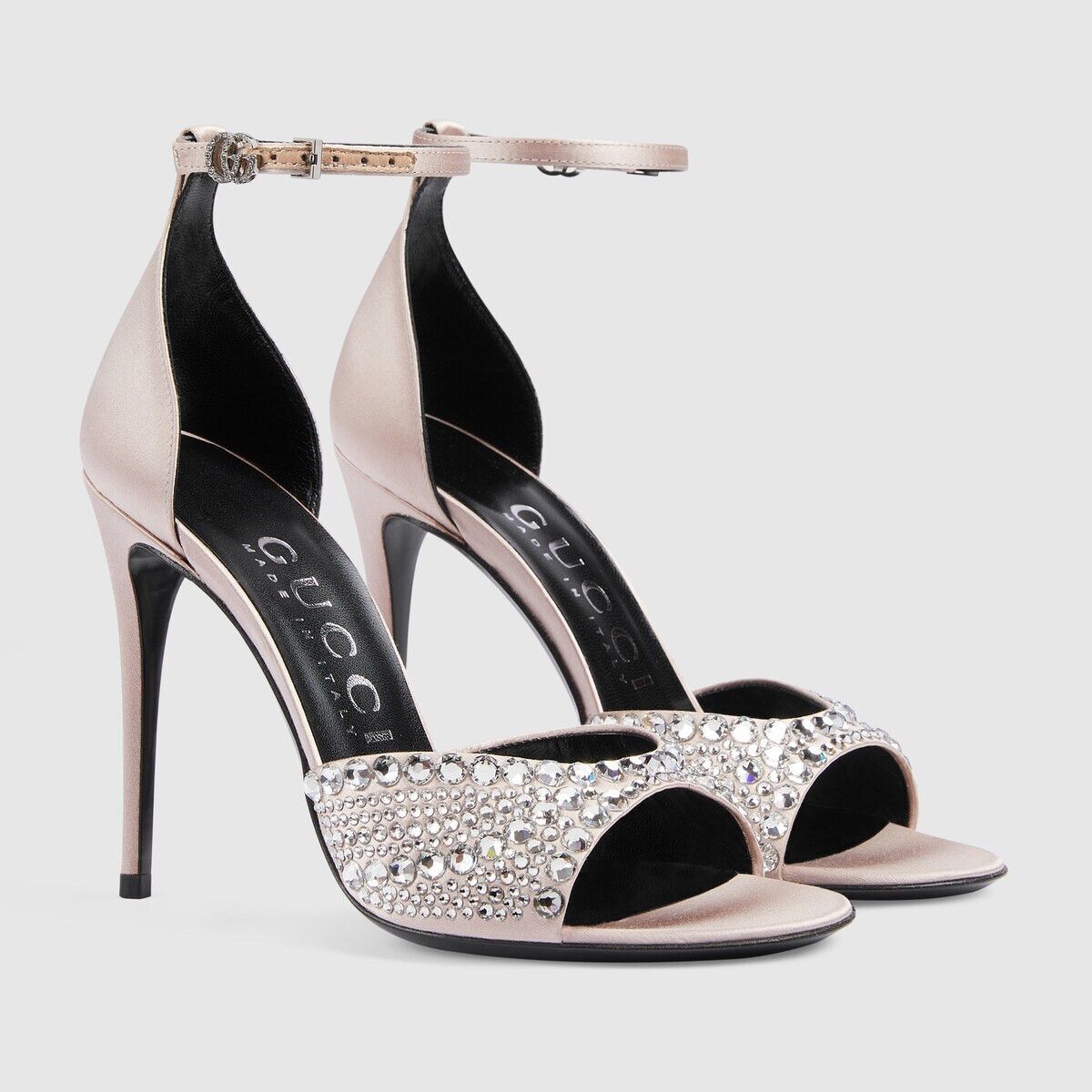 Gucci o1s1wg110225 Women's High Heel Sandals With Crystals Size US 6.5 / IT 36.5 - 2 Thumbnail