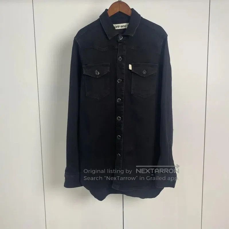 Off-White Off-White Black Cotton Printed Jacket for Women . Size XXS / US 00 / IT 34 - 1 Thumbnail