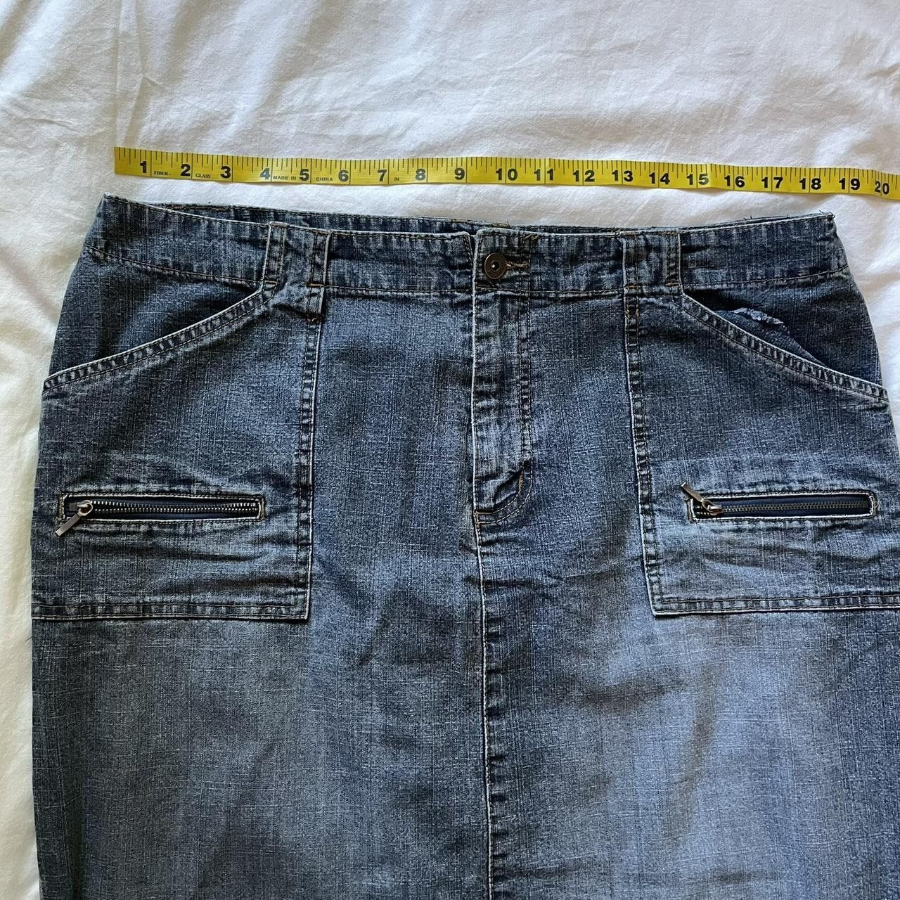 Vintage Vintage Denim Maxi Skirt Size 36" / US 14 / IT 50 - 5 Thumbnail