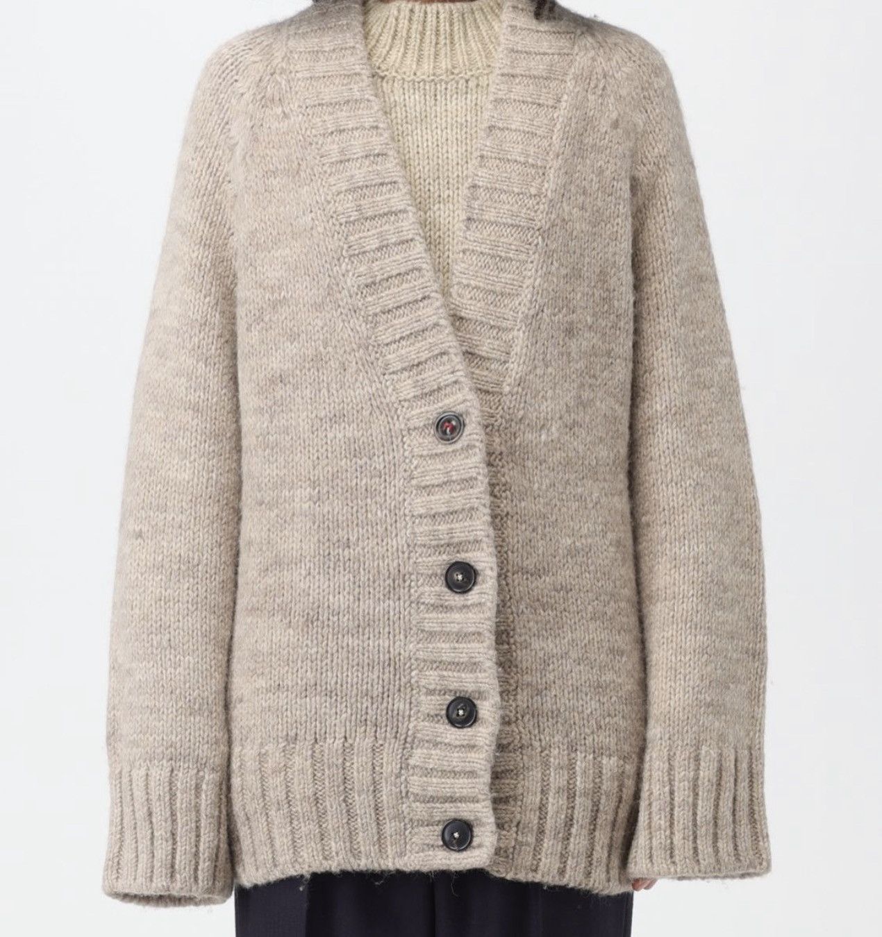 Maison Margiela RARE GRAIL Maison Margiela chunky Italian cardigan Size US XL / EU 56 / 4 - 5 Thumbnail