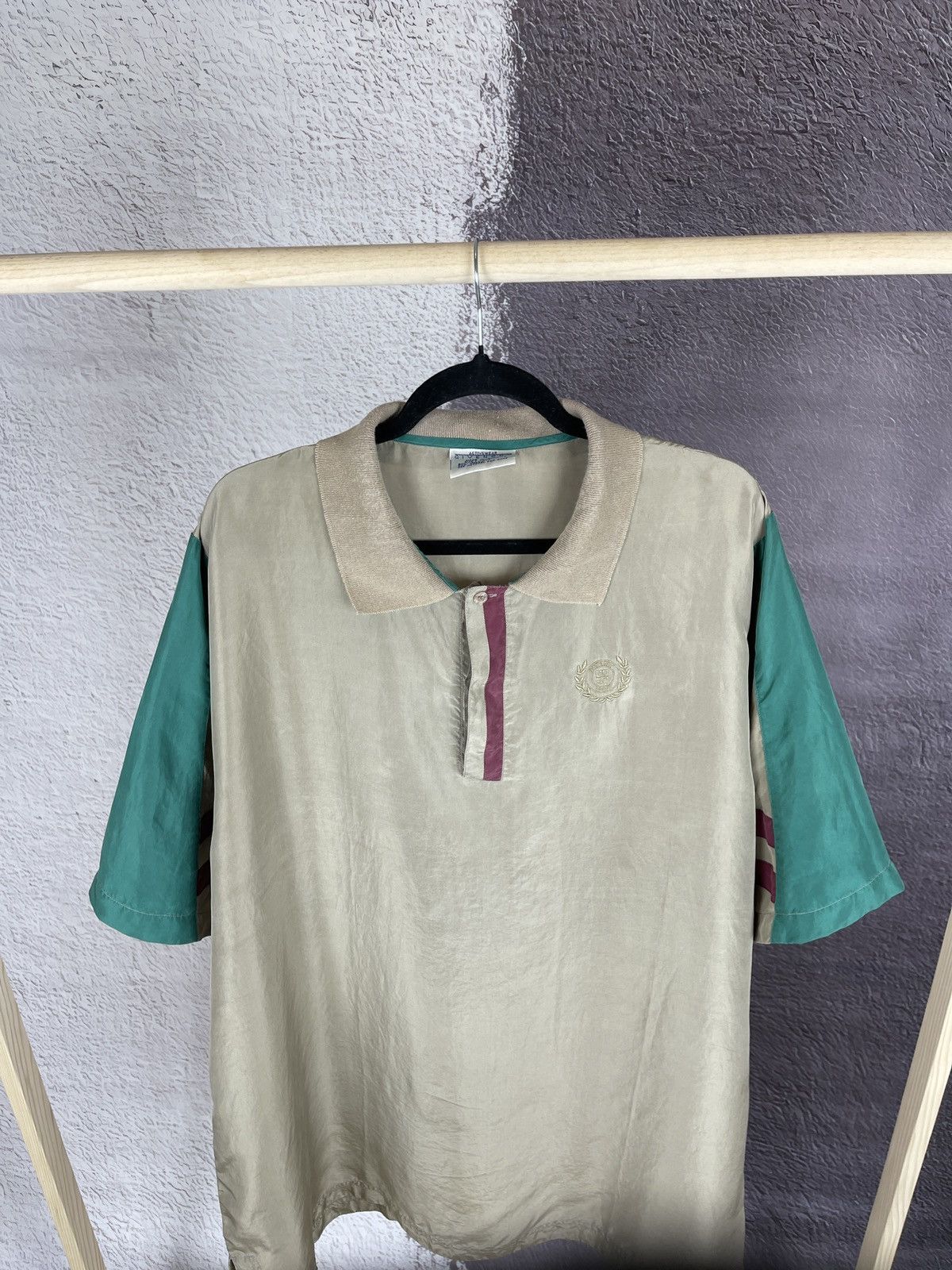 Givenchy Givenchy vintage Activewear 100% Silk multicolour polo Size US XL / EU 56 / 4 - 3 Thumbnail