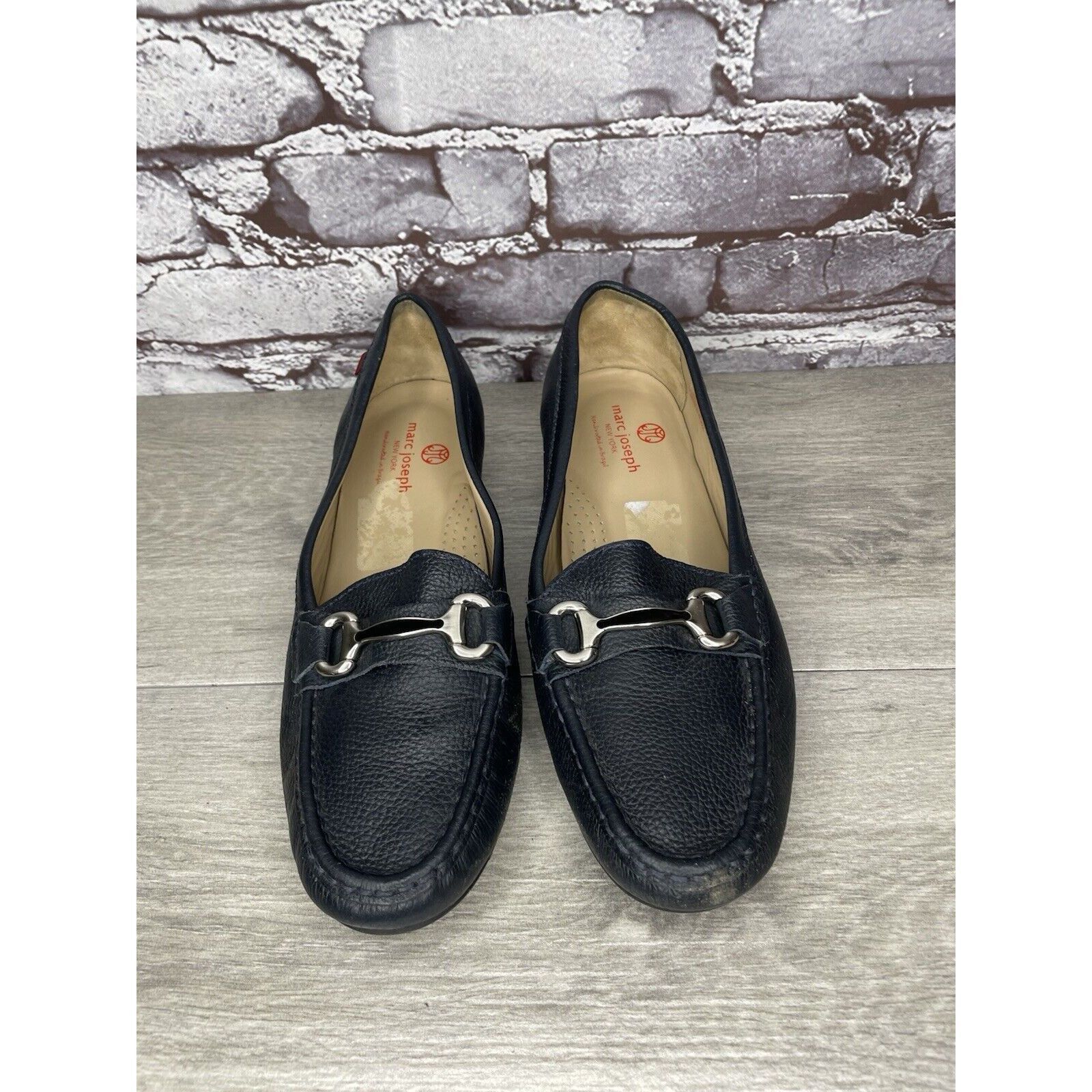 Joseph Marc Joseph New York Grand Street Blue Leather Loafers Women Size US 10.5 / IT 40.5 - 12 Thumbnail