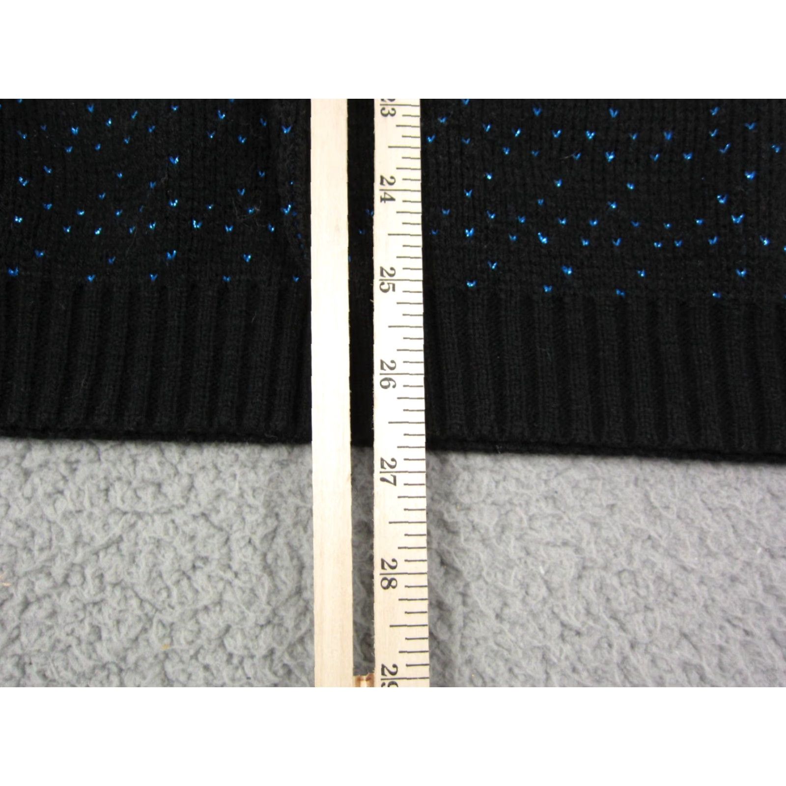 Vintage VINTAGE Ellen D Sweater Womens L Black Blue Baroque Knit 80s 90s Pullover Crew Neck Shiny Knit Shirt Mens Girls Womens Size L / US 10 / IT 46 - 7 Thumbnail