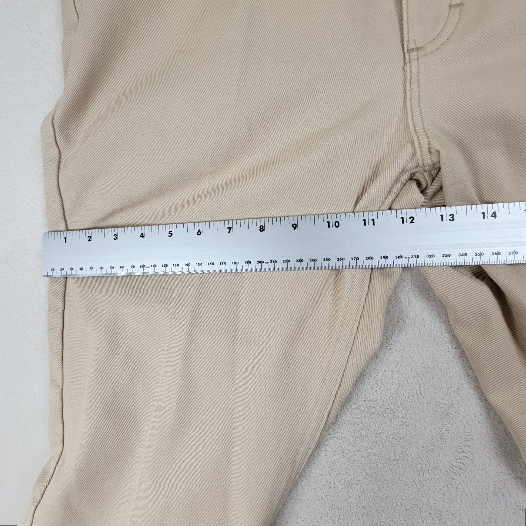 Vintage VINTAGE Big Mac Work Wear Khaki Twill Pants Sanforized 36x29 1970s Beige Rockabilly Flat Front Mens Size US 36 / EU 52 - 6 Thumbnail