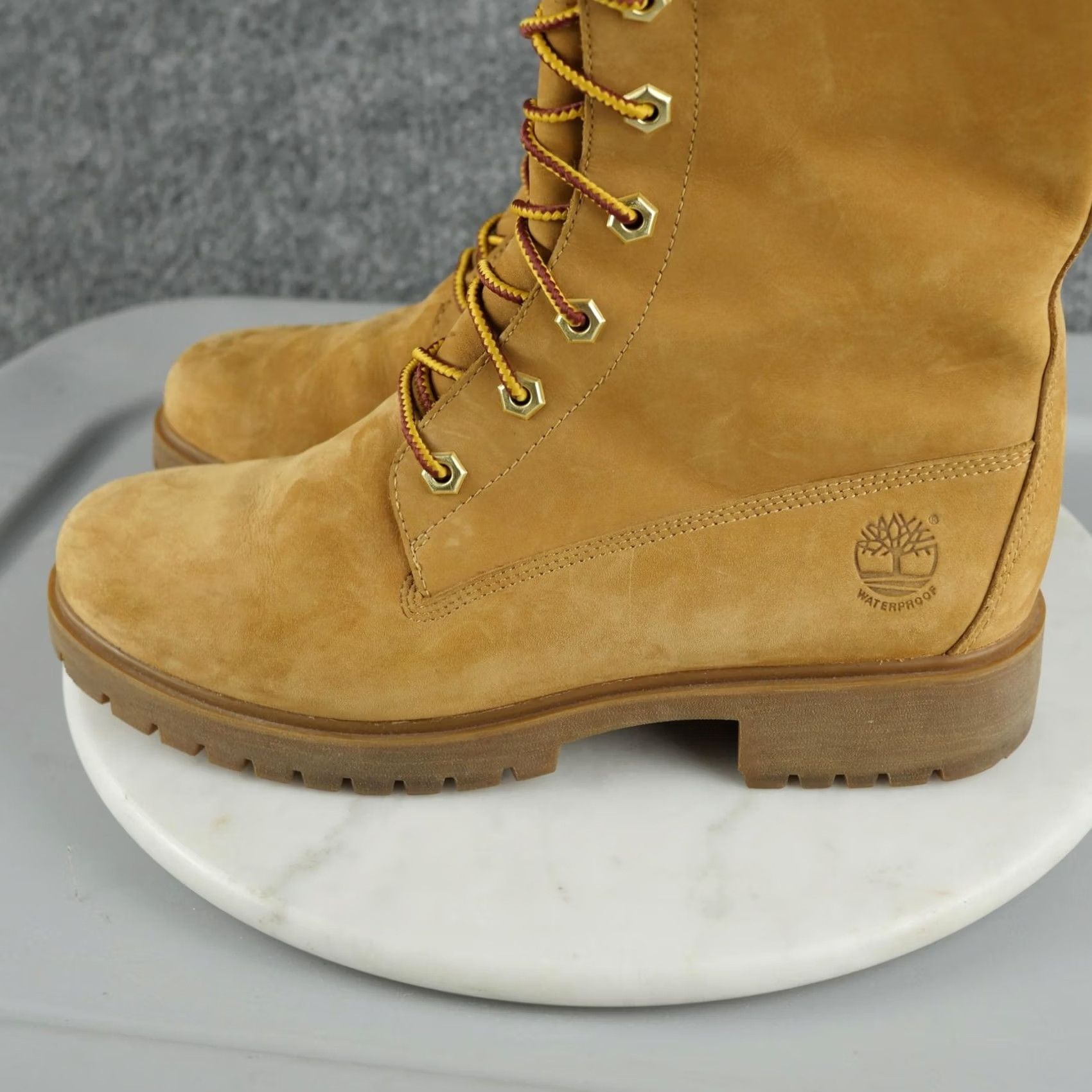 Timberland VINTAGE Timberland Boots Womens Size 7.5 Brown Knee High Lace Up 8633A Combat Outdoor Waterproof Nubuck Size US 8 / IT 38 - 5 Thumbnail