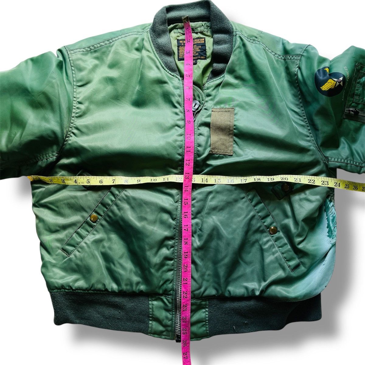 Japanese Brand Vintage Army Air Force Distressed Bomber Fly Jacket Size US L / EU 52-54 / 3 - 20 Thumbnail