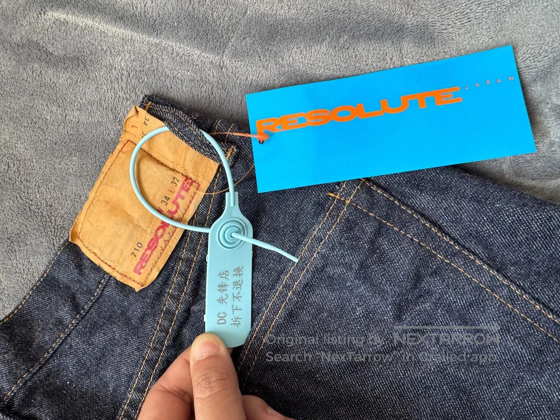 RESOLUTE RESOLUTE 710 Retro Slim Straight Jeans. Size US 34 / EU 50 - 4 Thumbnail
