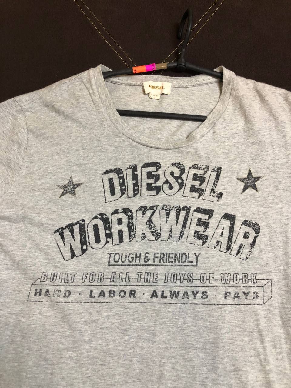Diesel Y2K Diesel Spellout Script Logo Vintage T Shirt Rare Size US XL / EU 56 / 4 - 2 Thumbnail