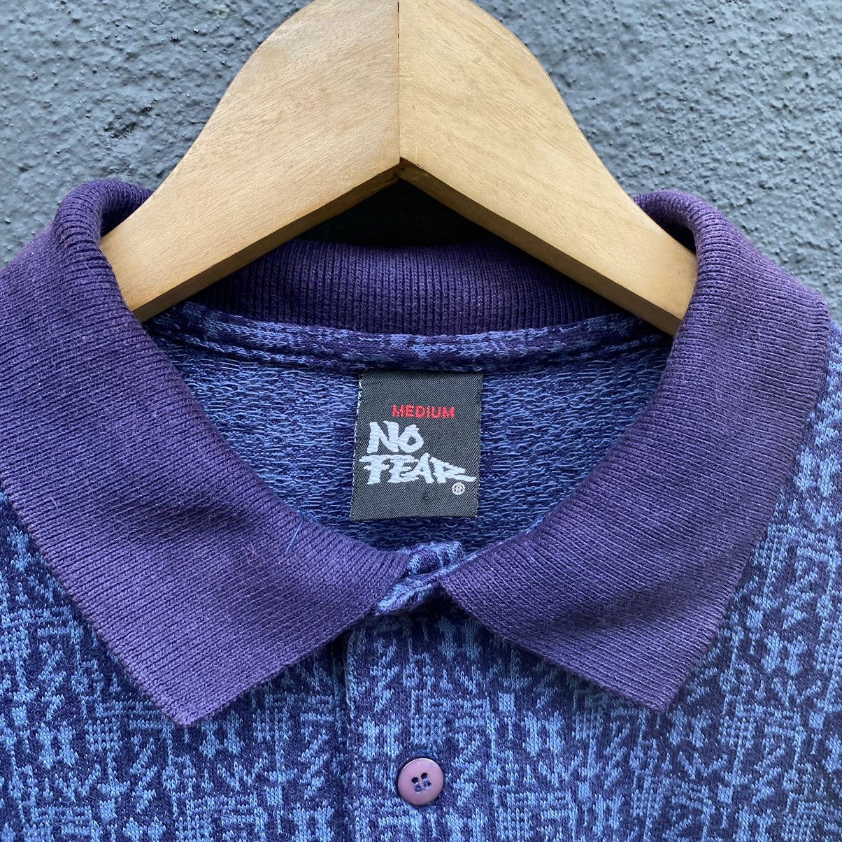 No Fear Vintage Faded 90s No Fear Embroidered Logo Polo Tshirt Size US L / EU 52-54 / 3 - 5 Thumbnail