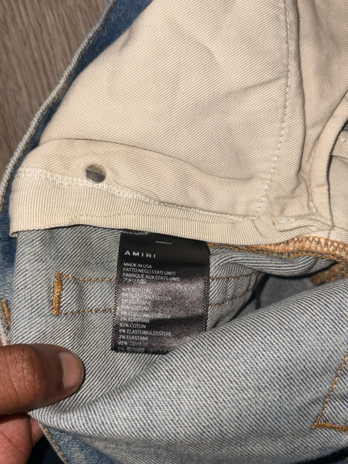 Amiri Amiri Clay Indigo Plaid MX2 Jeans Size US 31 - 8 Thumbnail