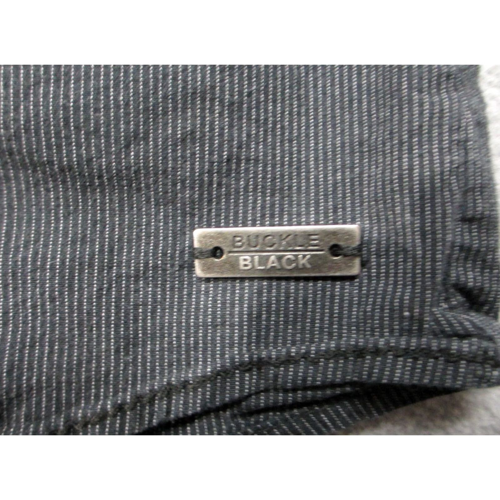 Buckle Black Buckle Black Label Shirt Mens XL Striped Athletic Fit Short Sleeve Stretch Pearl Snap Button-Up Casual Workwear Womens? Size US XL / EU 56 / 4 - 2 Thumbnail