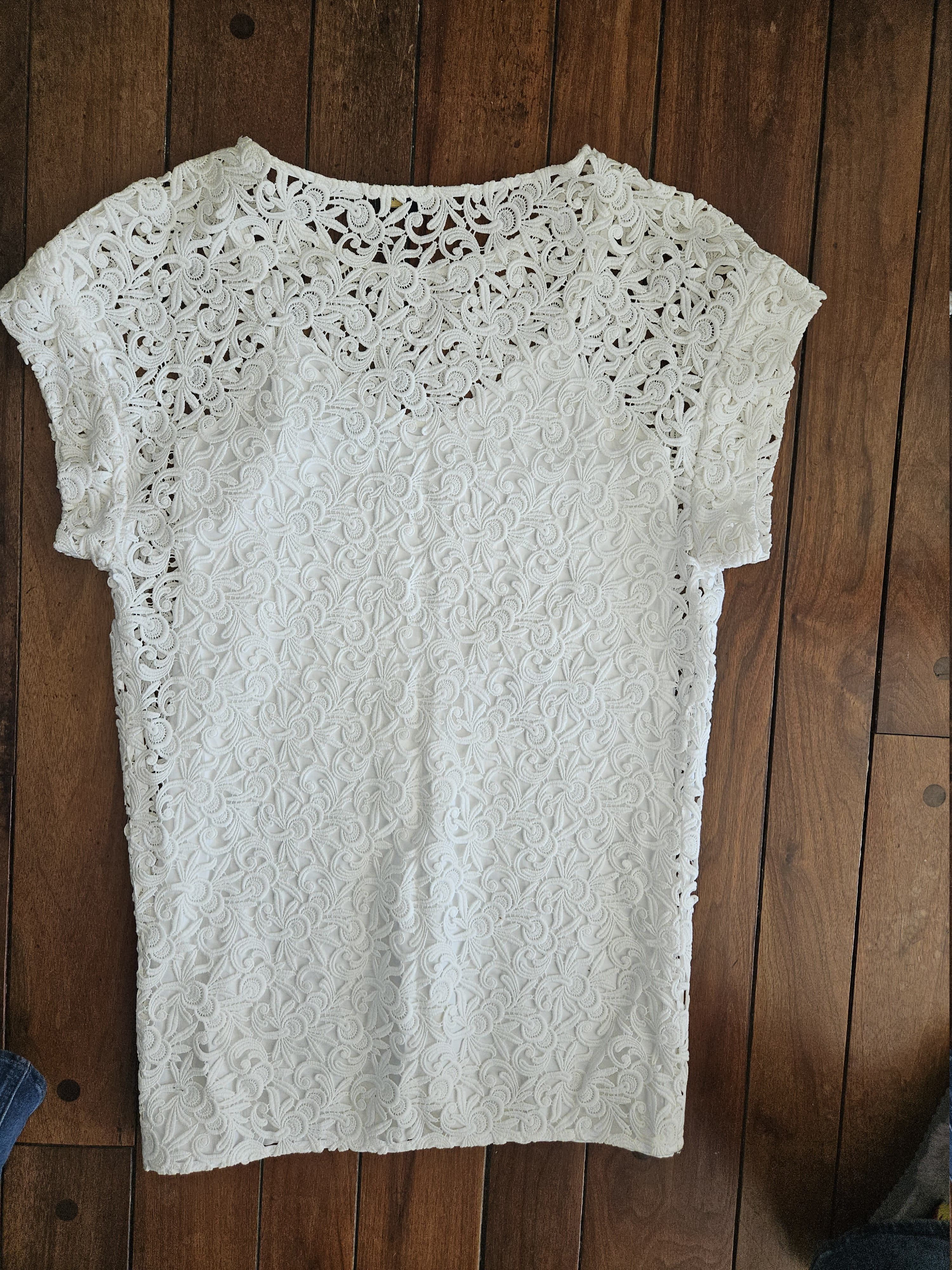 Other Cynthia Steffe White Lace Mini Dress Size XS / US 0-2 / IT 36-38 - 2 Thumbnail