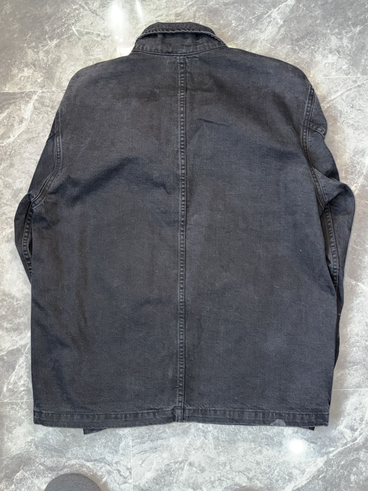 Stussy Stüssy Workgear Black Cotton Chore Jacket Size US L / EU 52-54 / 3 - 3 Thumbnail