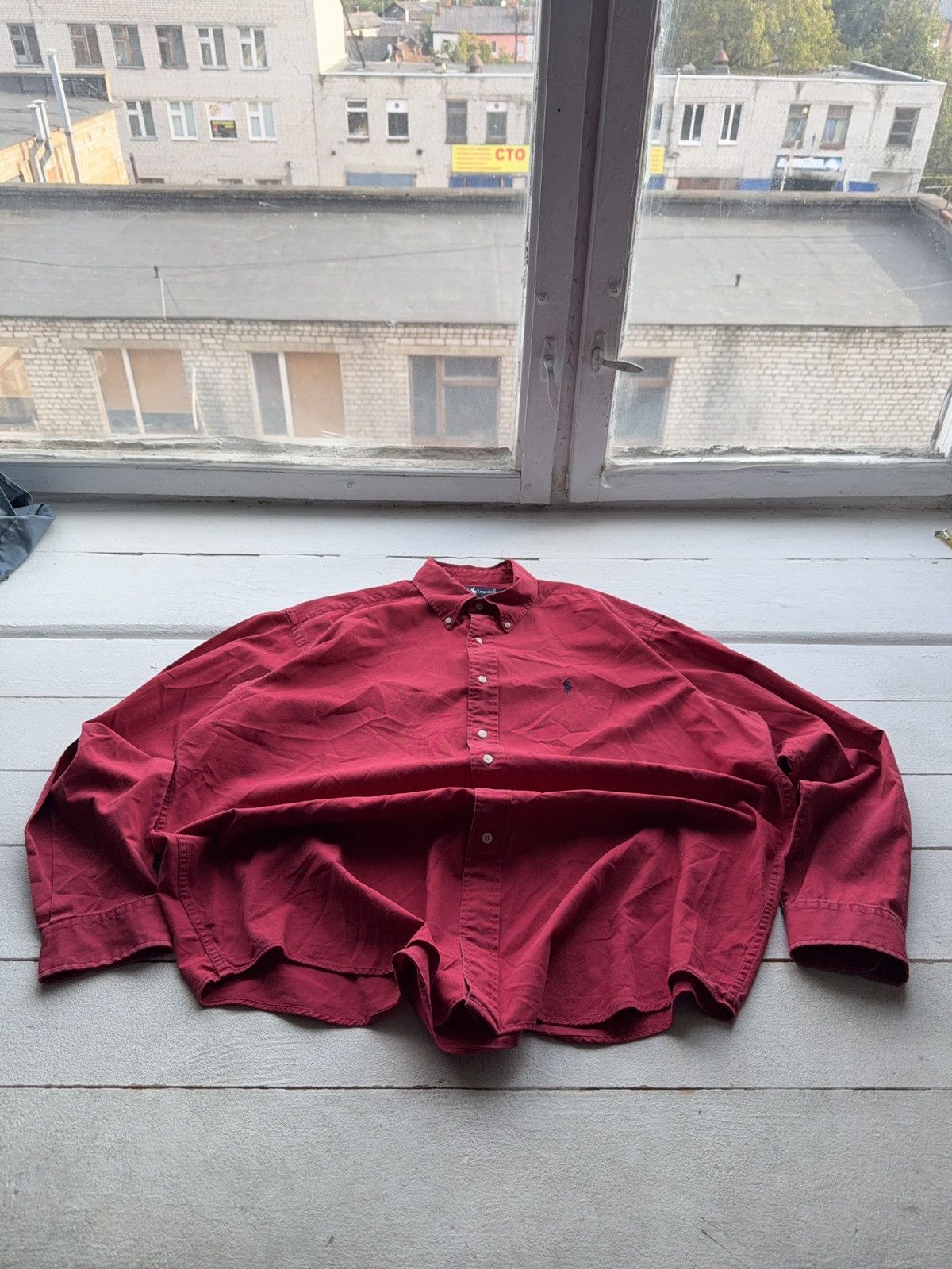 Polo Ralph Lauren Vintage Ralph Lauren faded Red Cotton Button-Down Shirt XL Size US XL / EU 56 / 4 - 1 Thumbnail