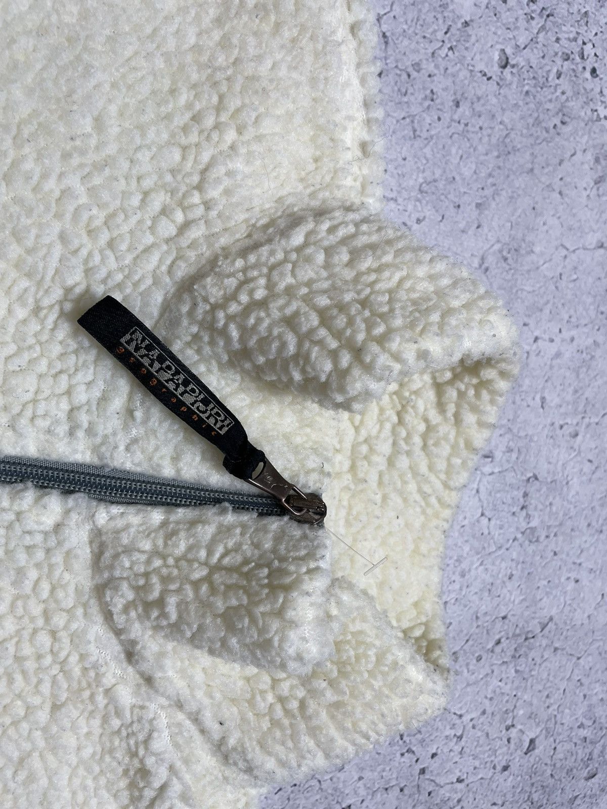 Napapijri Vintage Fleece Sherpa Sweatshirt Half 1/4 Zip Napapijri Y2K Size US L / EU 52-54 / 3 - 7 Thumbnail