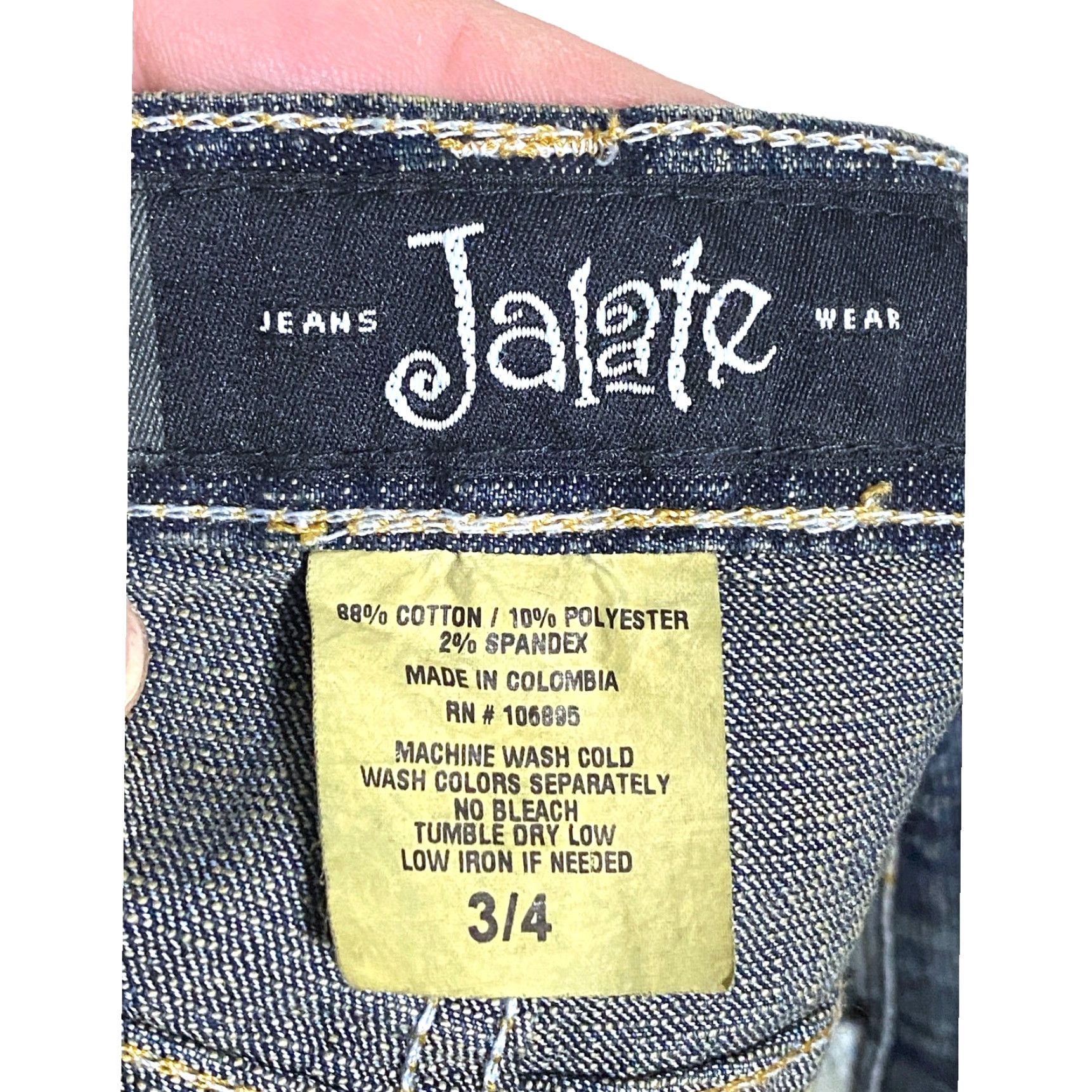 Denime VTG Jalate Denim Mini Skirt Juniors 3/4 Stretch Western Boho Cowgirl Skirt Short Women’s XS–XL? Not applicable Size 26" / US 2 / IT 38 - 6 Thumbnail