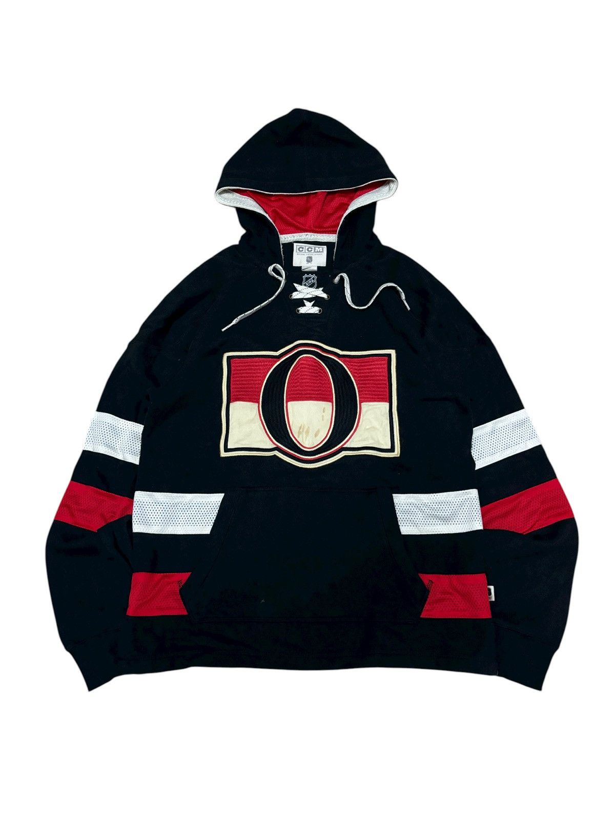 Ccm CCM Ottawa Senators Laced Up Pullover Hoodie Size US S / EU 44-46 / 1 - 1 Thumbnail