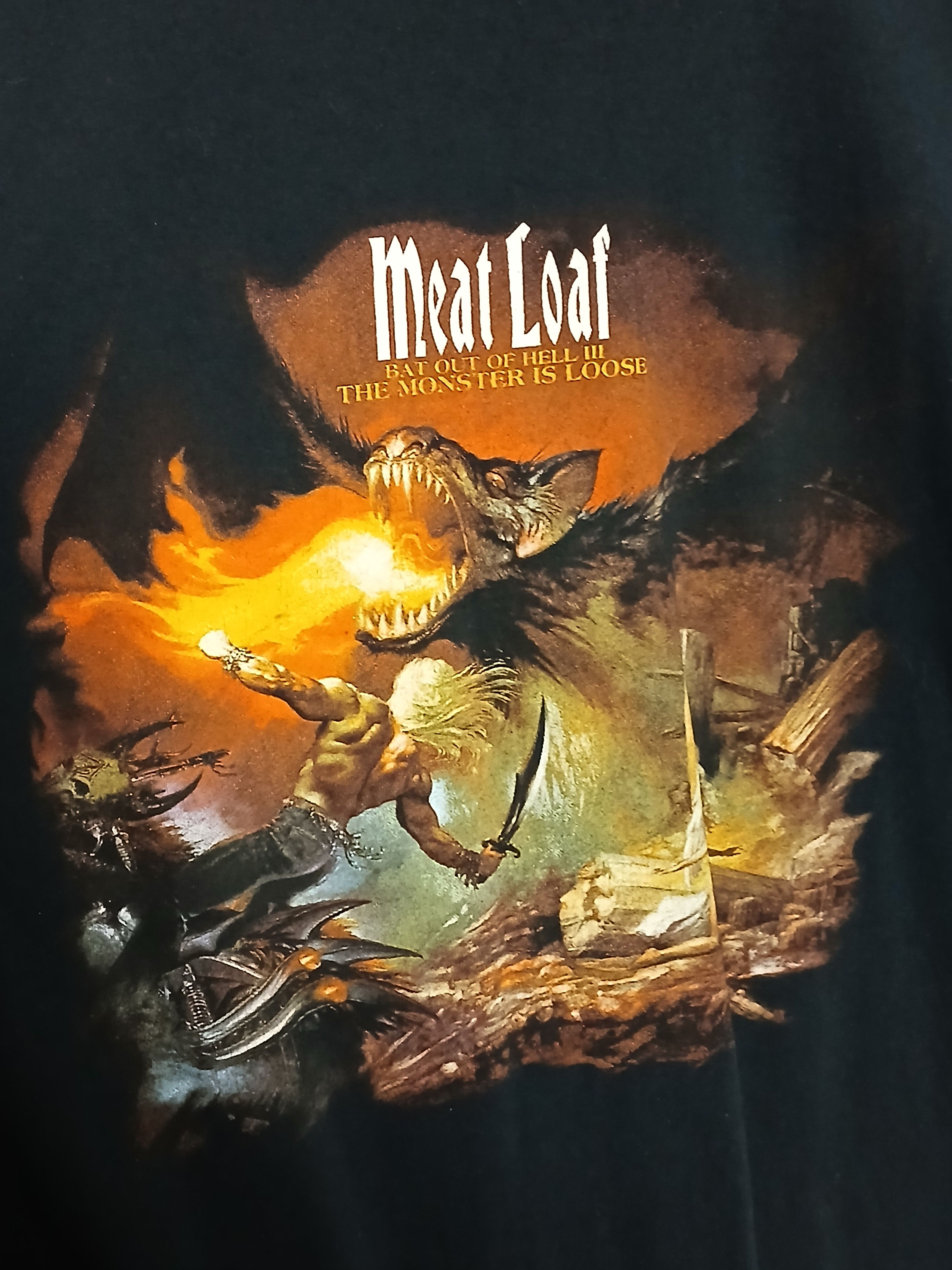 Band Tees × Vintage Vintage Meat Loaf Three Bats Tour 2007 T-Shirt Size US XL / EU 56 / 4 - 3 Thumbnail