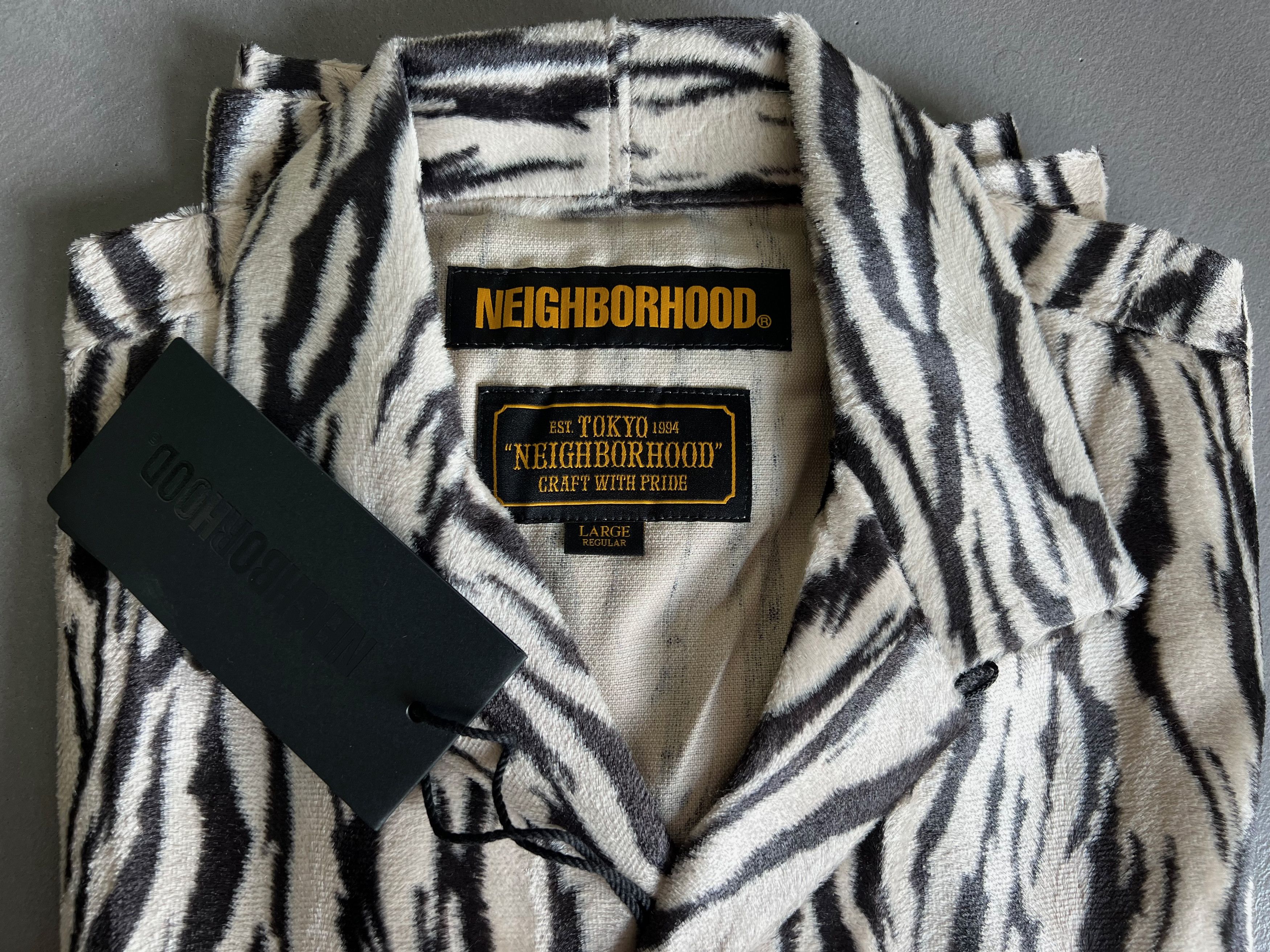 Neighborhood Neighborhood Zebra Fur Shirt, Size L Size US L / EU 52-54 / 3 - 4 Thumbnail